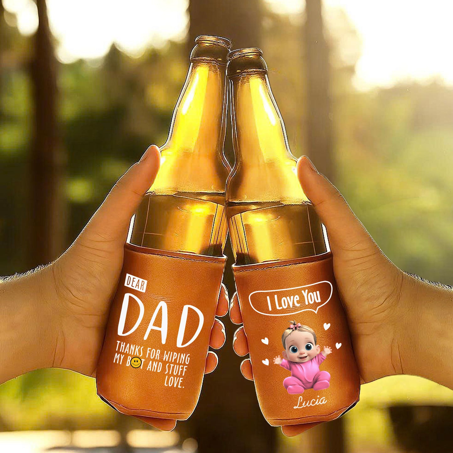 Dear Dad, Thanks For Wiping, Baby And Heart Design