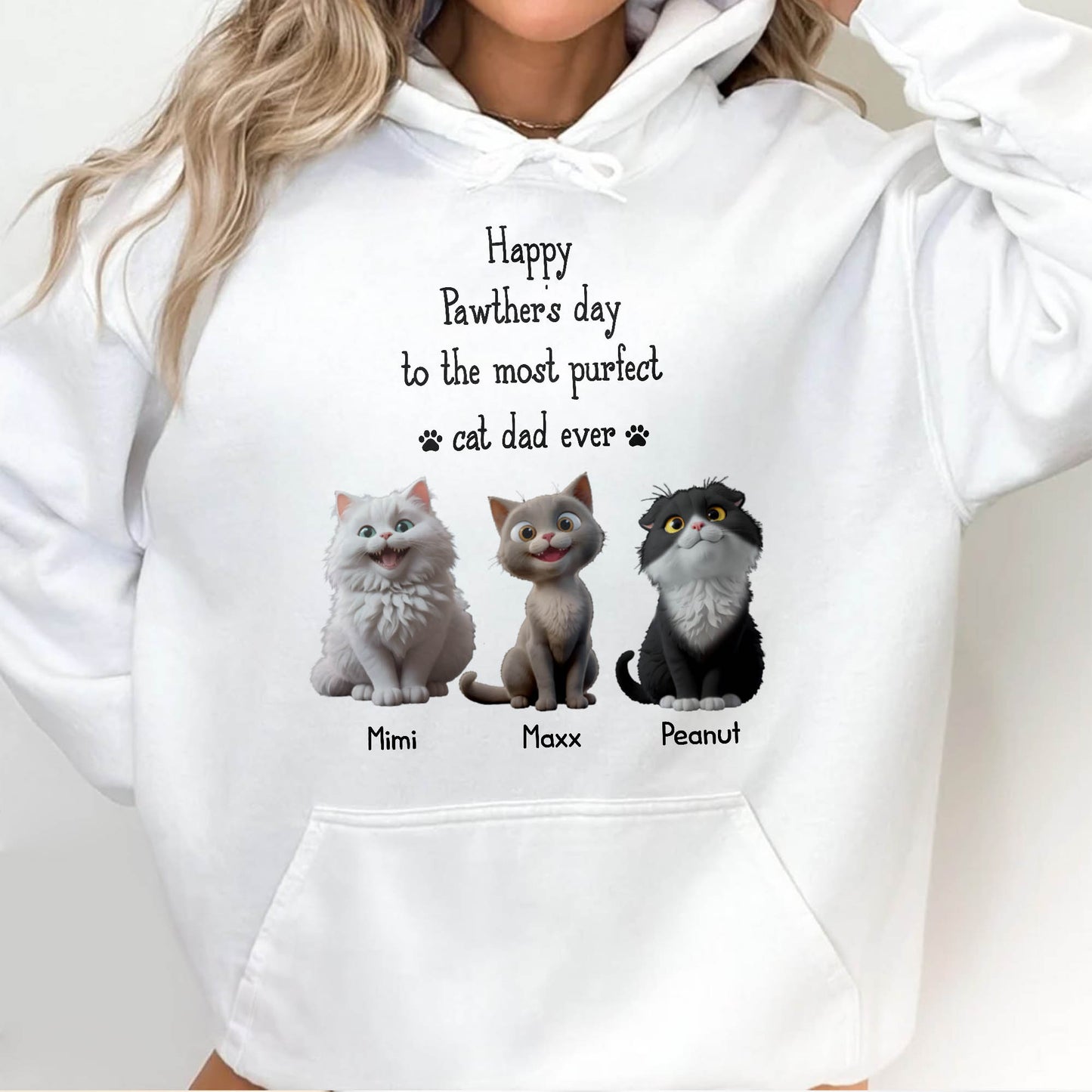 Happy Pawther's Day To The Most Purfect Cat Dad Ever, Cats