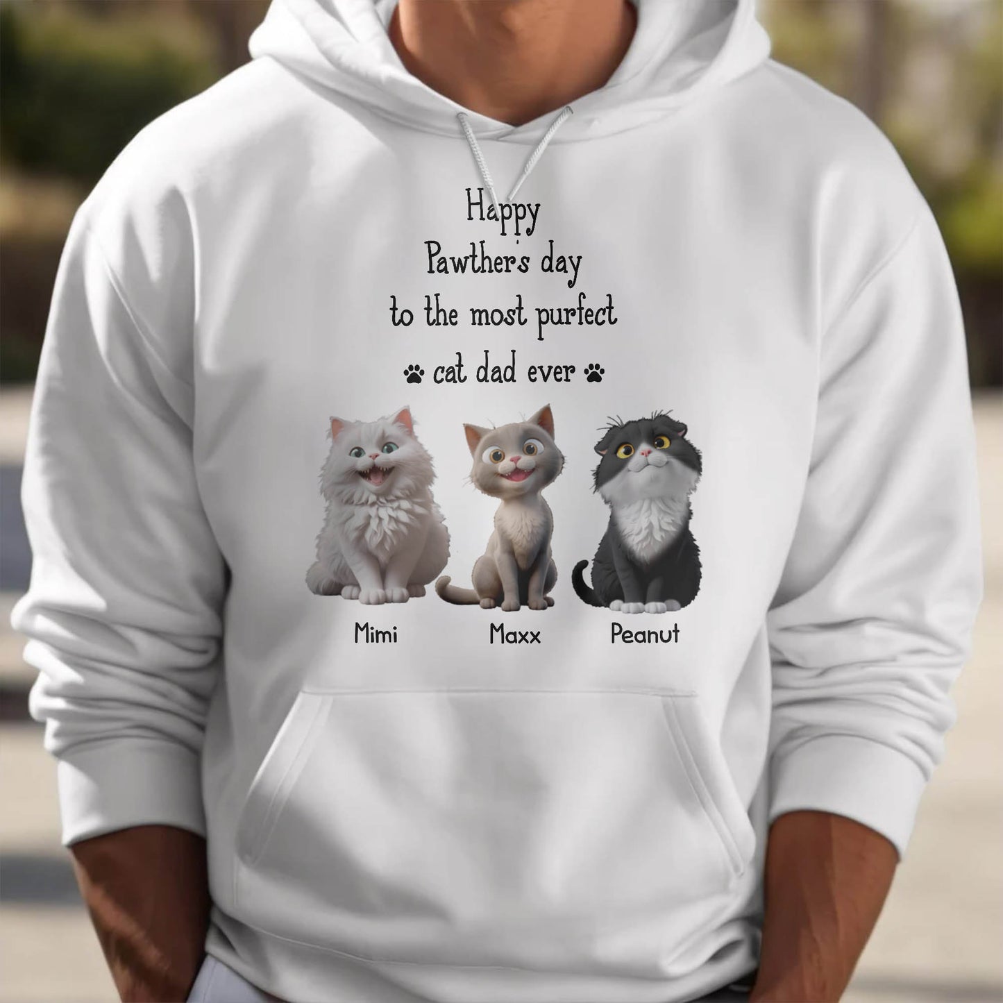 Happy Pawther's Day To The Most Purfect Cat Dad Ever, Cats