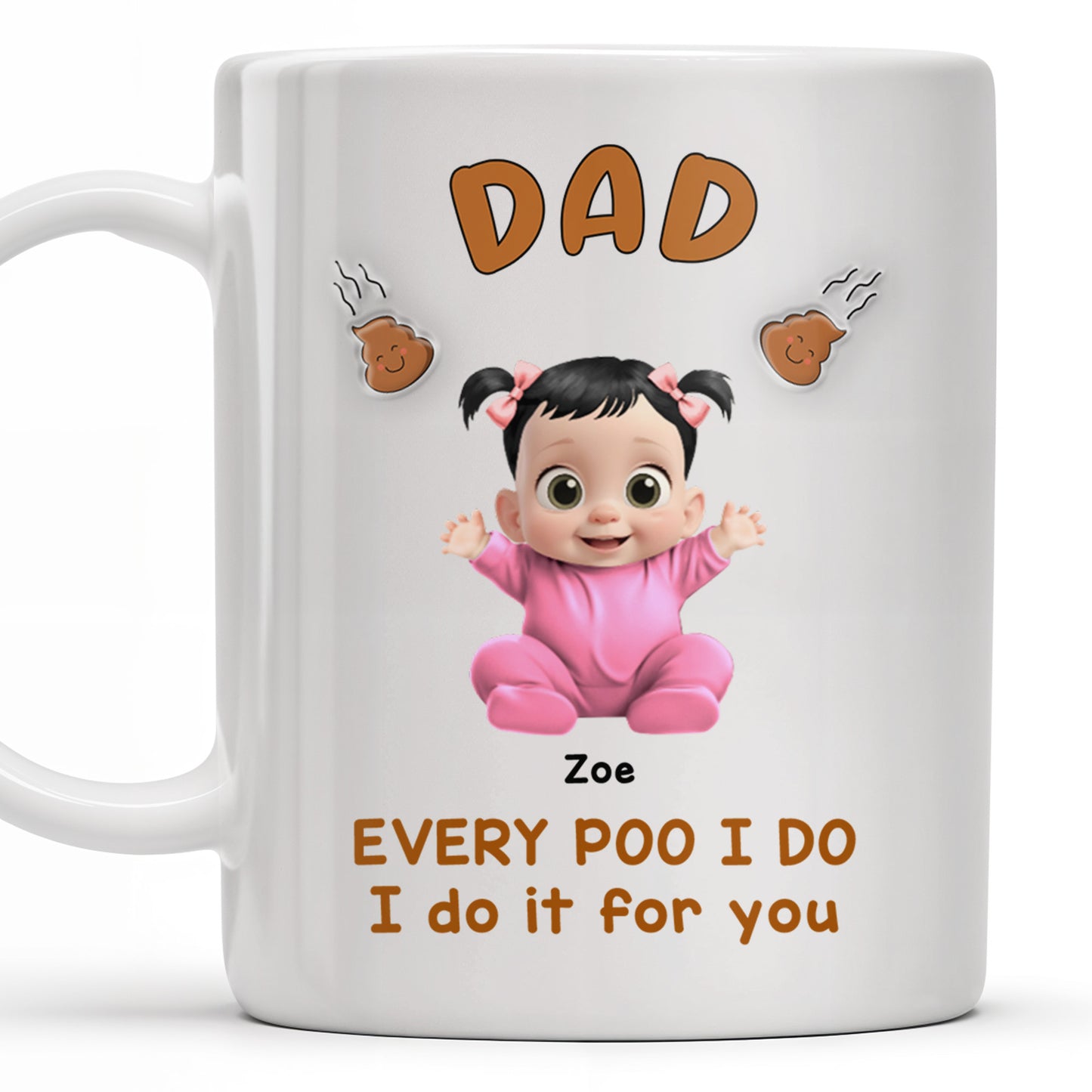 Every Poo I Do I Do It For You, Baby and Poo Emoji