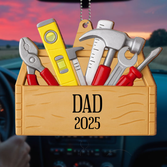 Personalized Toolbox With Tools Ornament