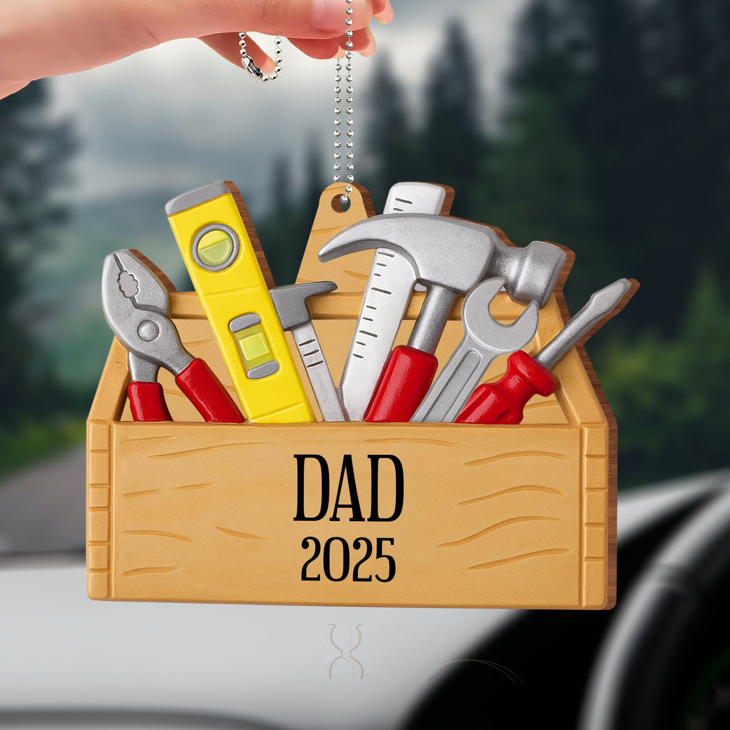 Personalized Toolbox With Tools Ornament