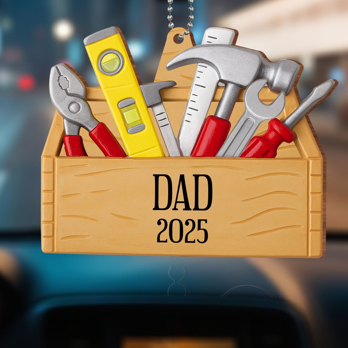 Personalized Toolbox With Tools Ornament