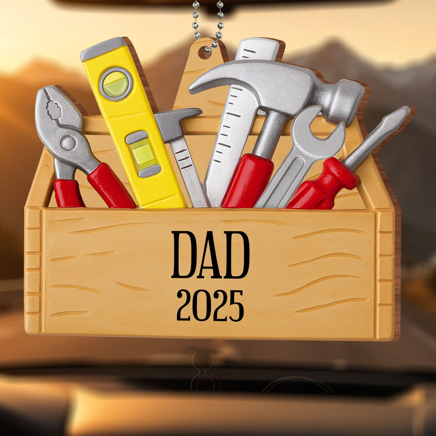 Personalized Toolbox With Tools Ornament