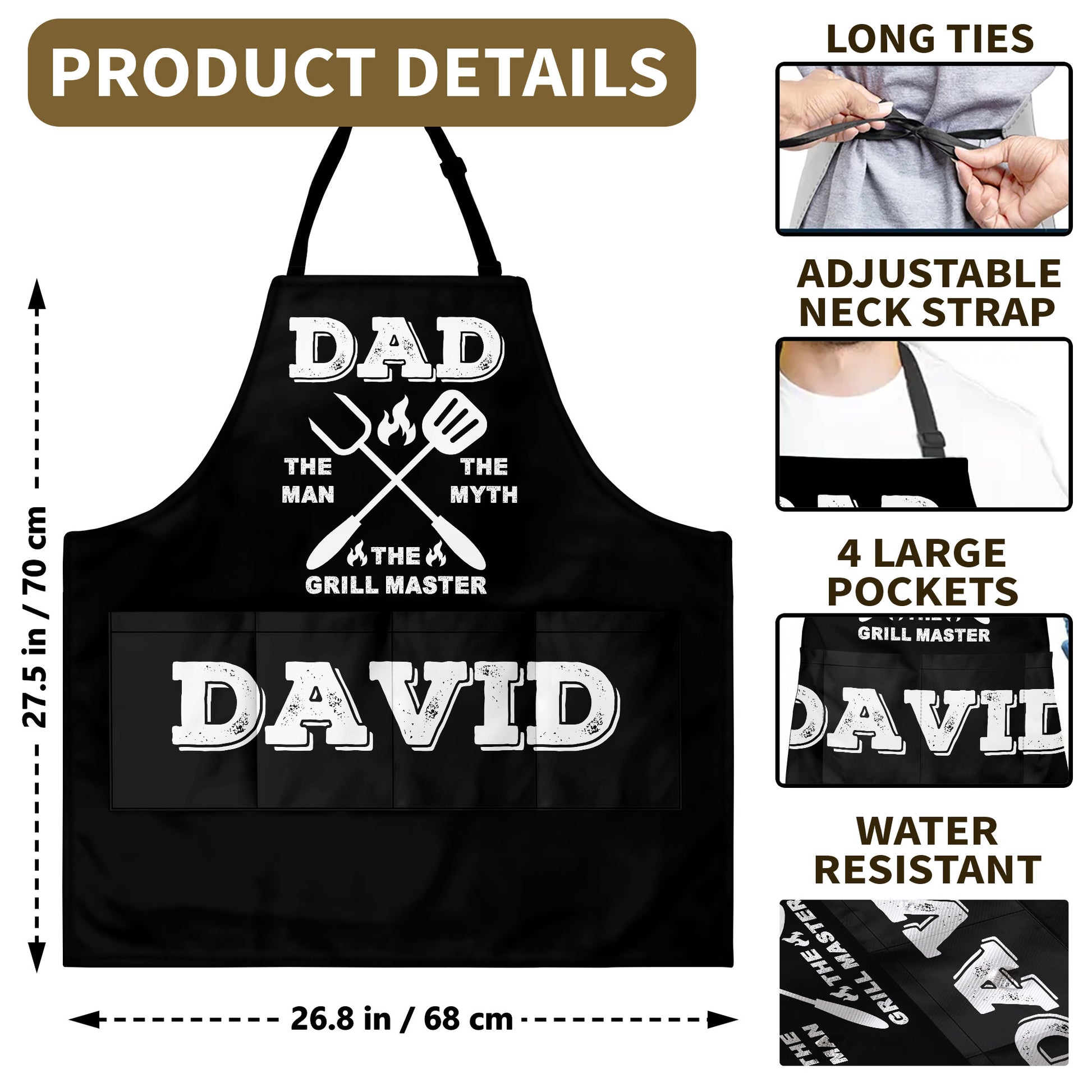 Dad The Man The Myth The Grill Master, Grill Tools And Fire