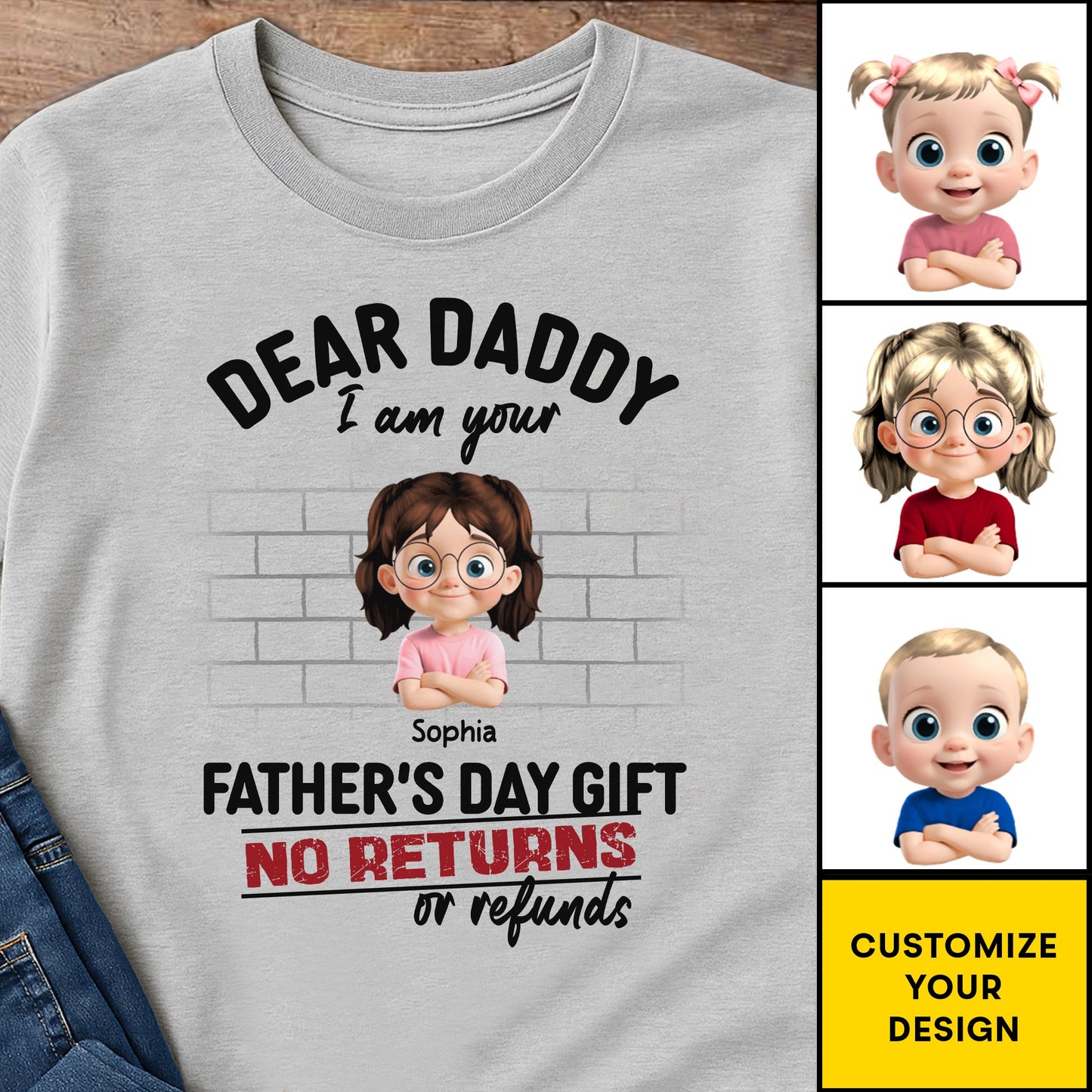 Dear Daddy We're Your Father's Day Gift