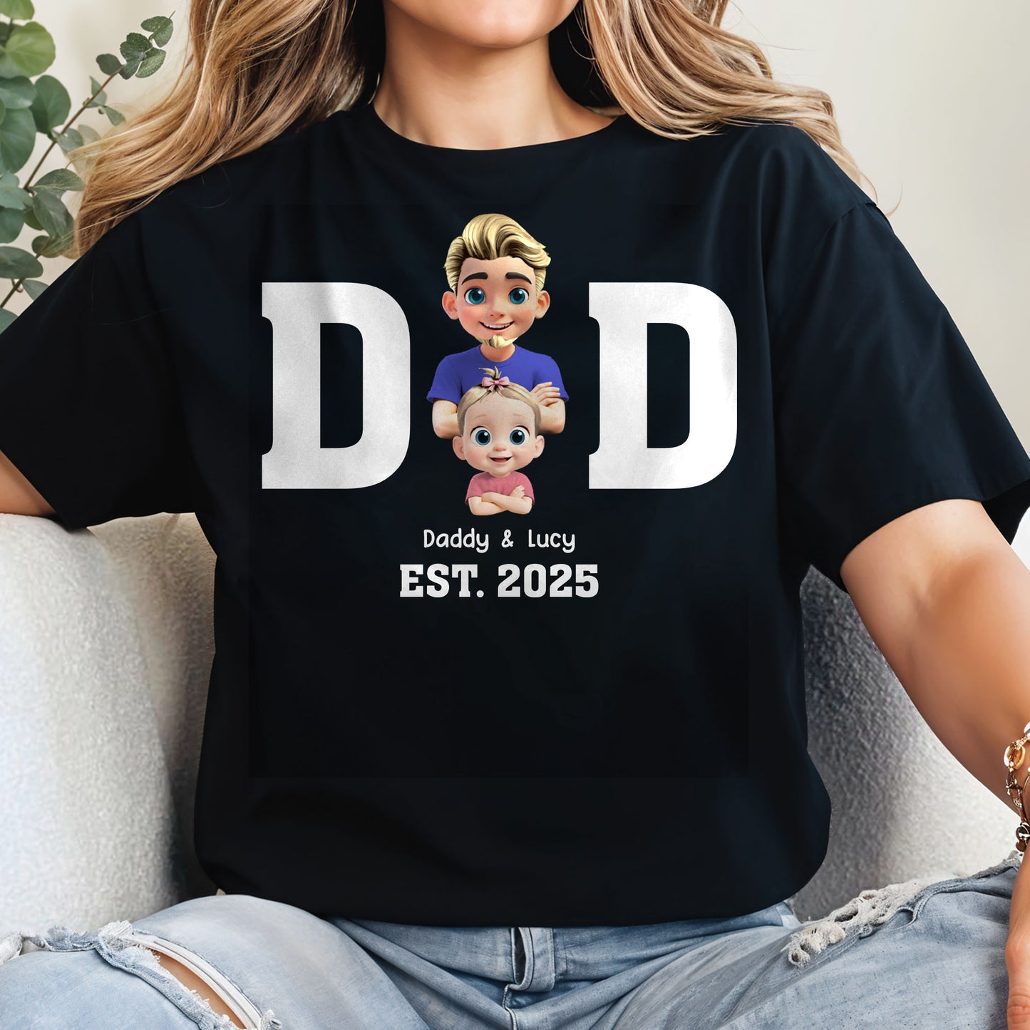Daddy & Lucy EST. 2025, Father and Baby
