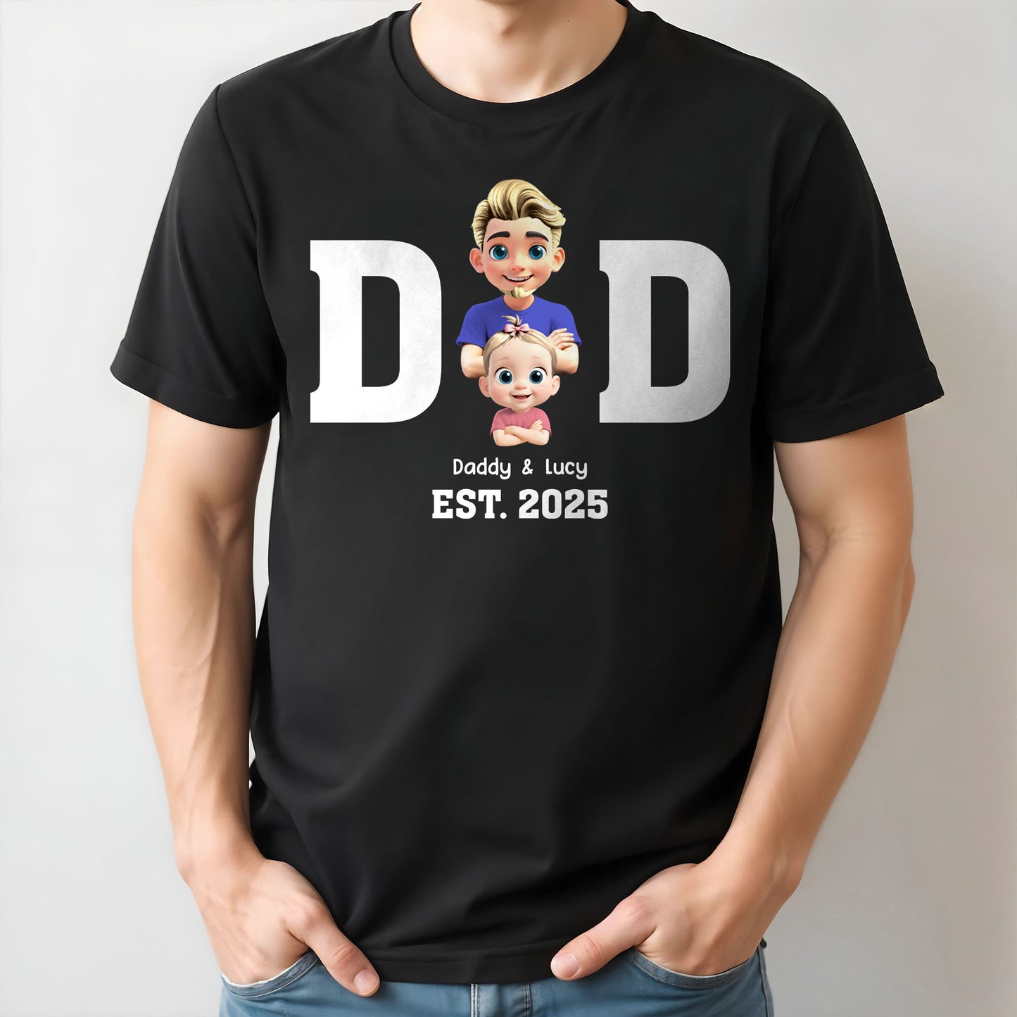 Daddy & Lucy EST. 2025, Father and Baby
