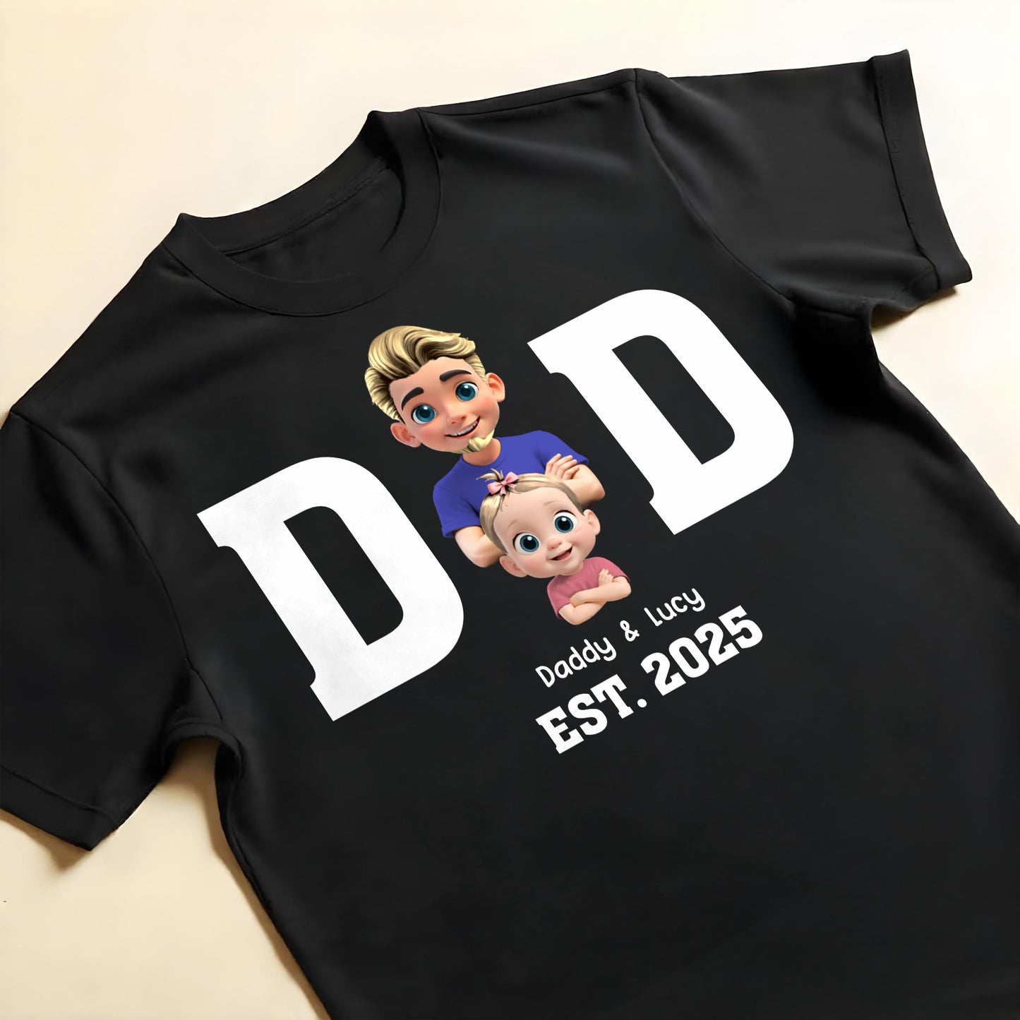 Daddy & Lucy EST. 2025, Father and Baby