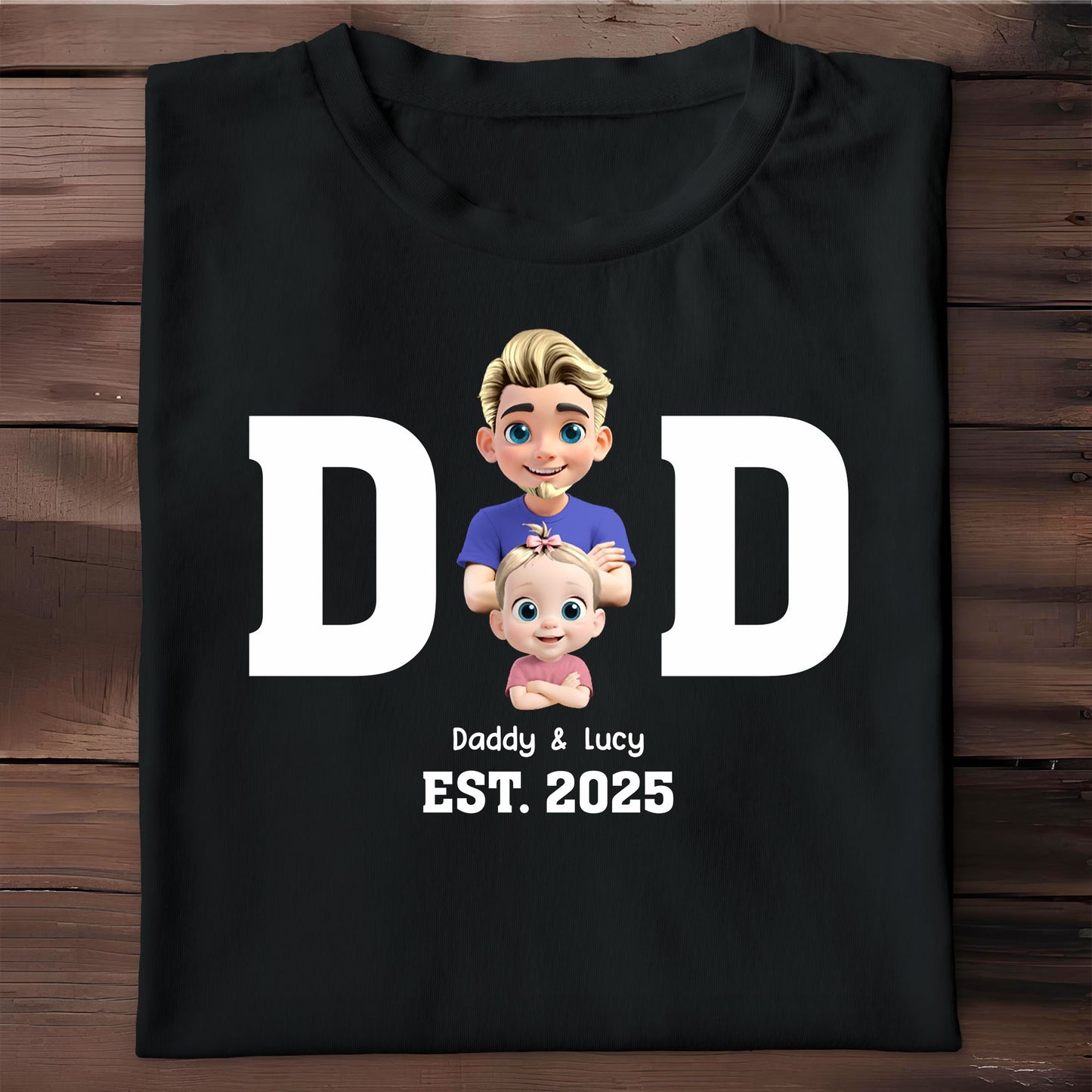Daddy & Lucy EST. 2025, Father and Baby