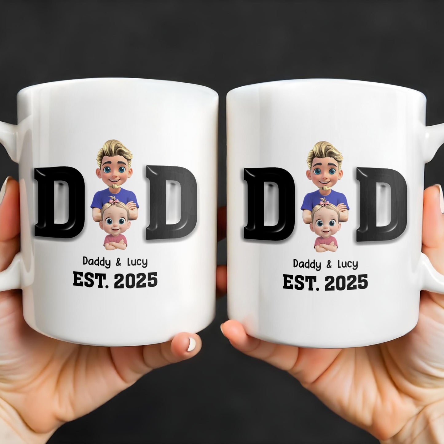 Daddy & Lucy EST. 2025, Cartoon Characters