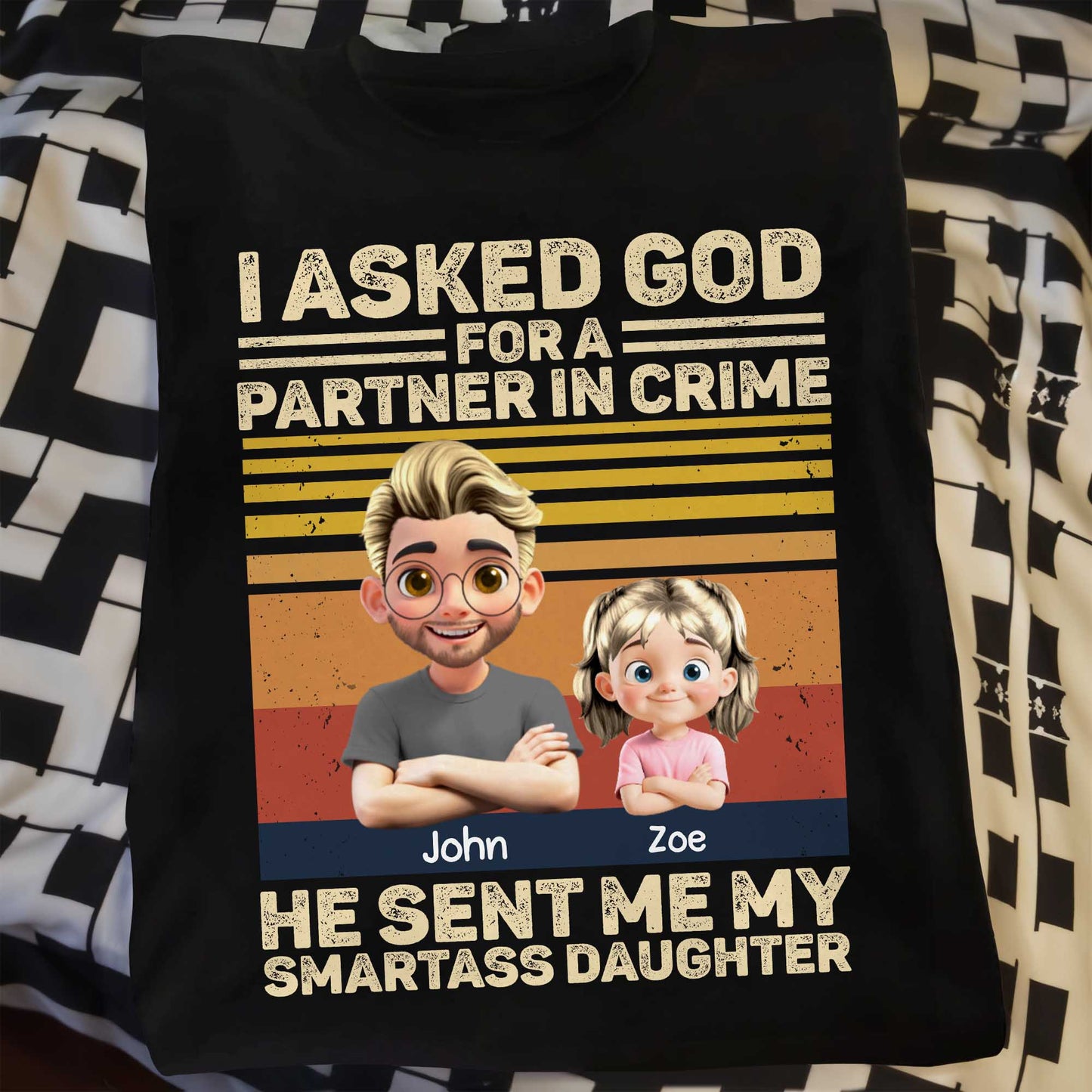 I Asked God For A Partner In Crime, Cartoon Characters