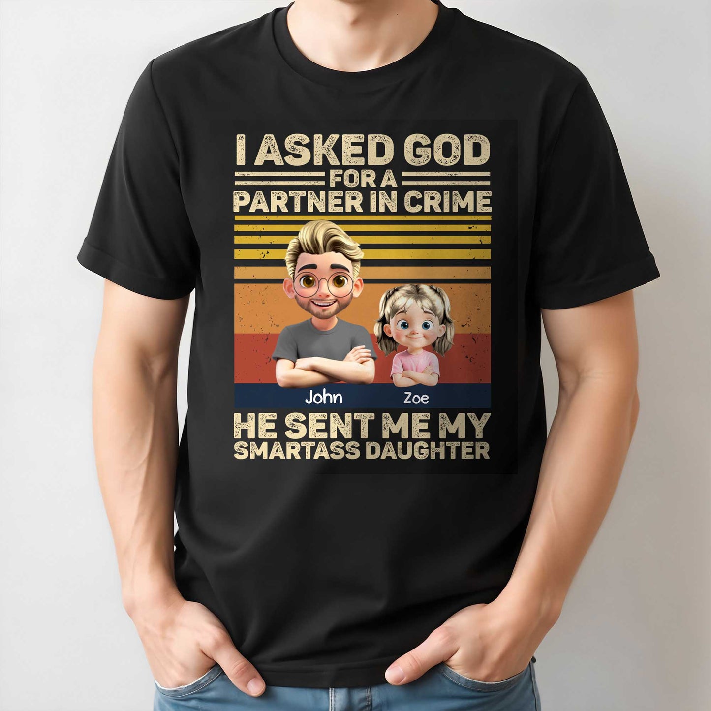 I Asked God For A Partner In Crime, Cartoon Characters