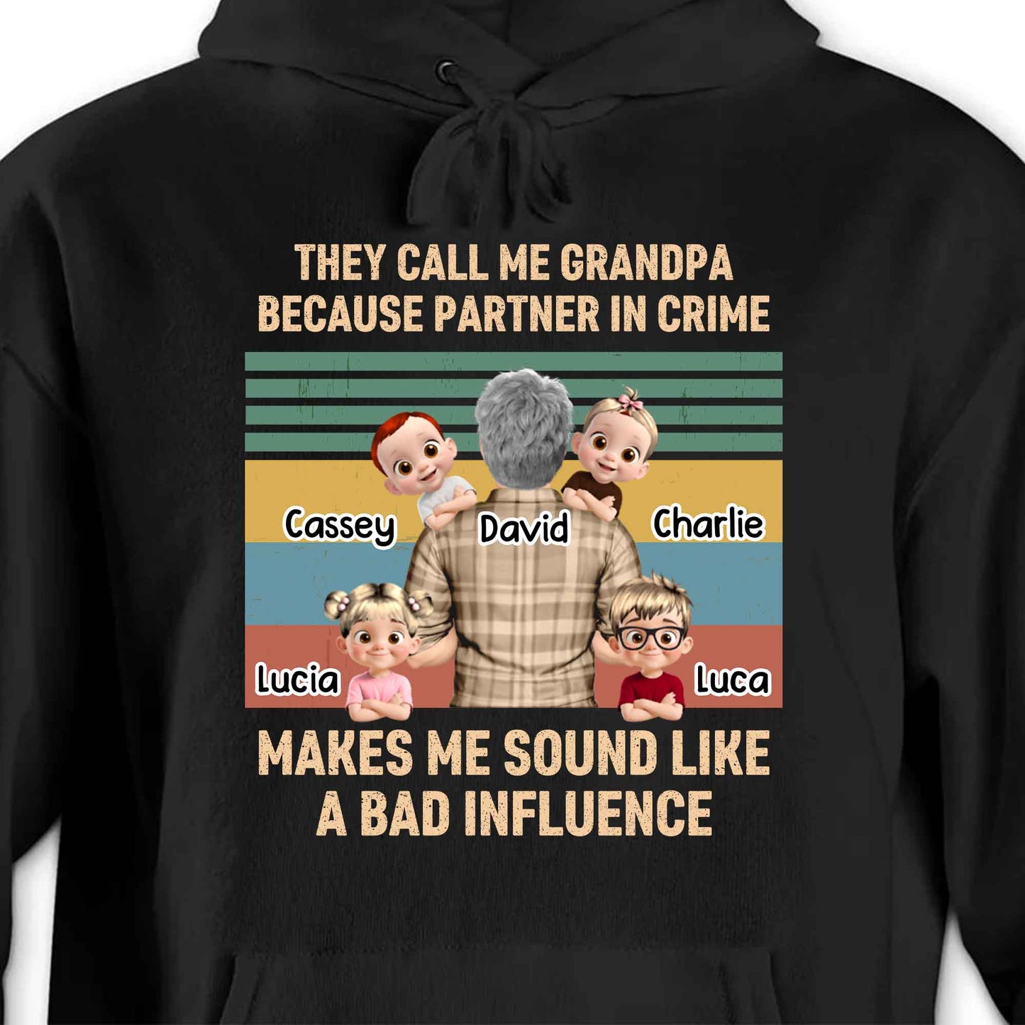 They Call Me Grandpa Because Partner In Crime, Cartoon Grandpa And Kids
