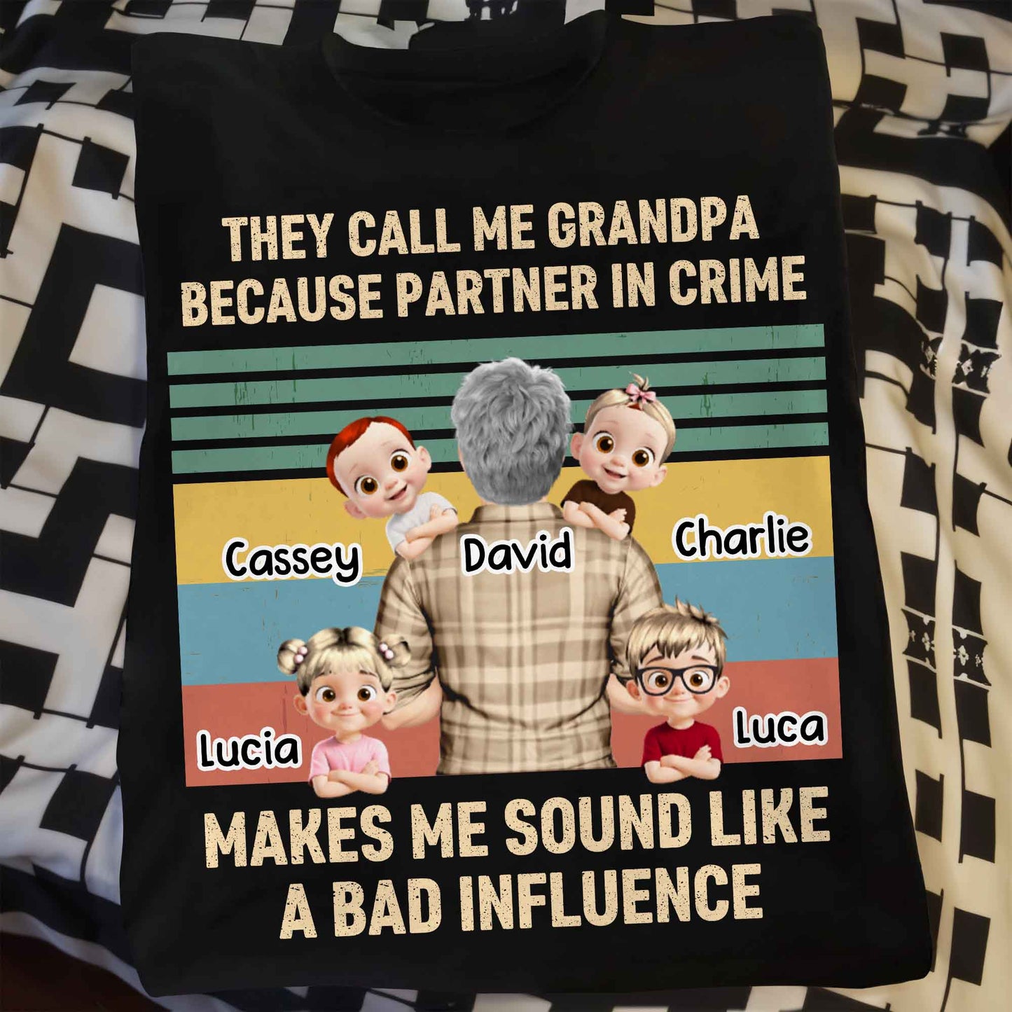 They Call Me Grandpa Because Partner In Crime, Cartoon Grandpa And Kids