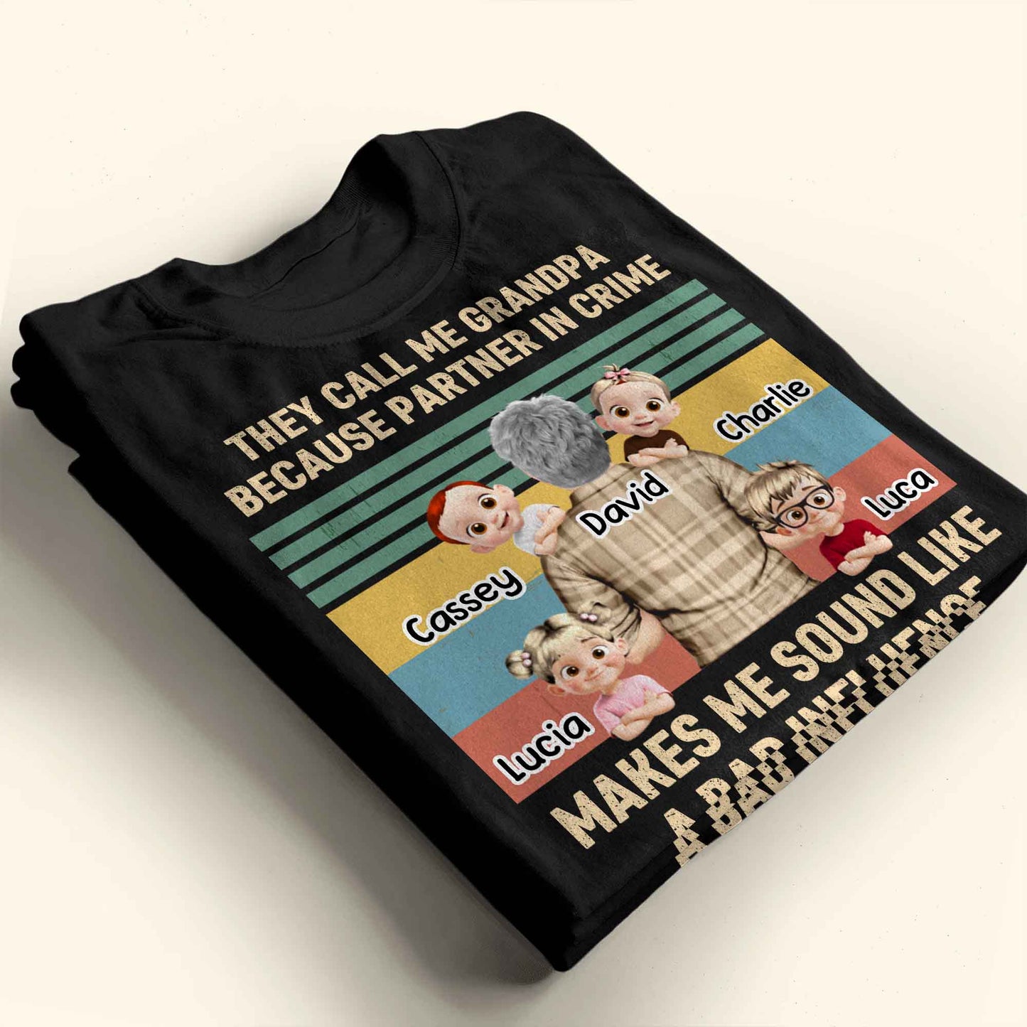 They Call Me Grandpa Because Partner In Crime, Cartoon Grandpa And Kids