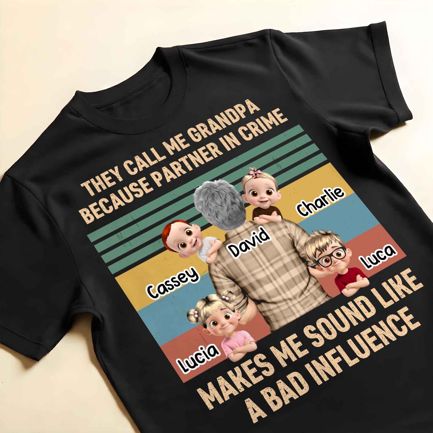 They Call Me Grandpa Because Partner In Crime, Cartoon Grandpa And Kids