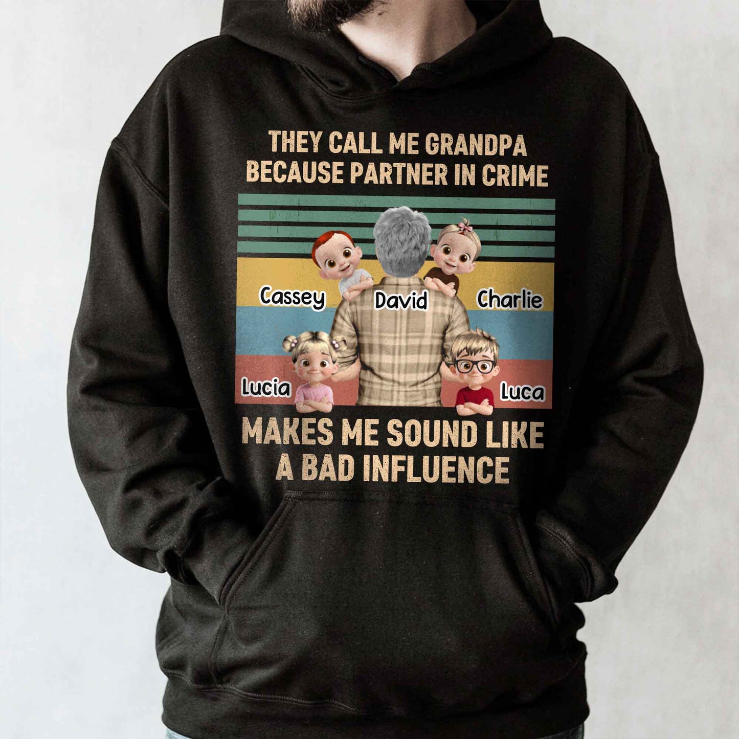 They Call Me Grandpa Because Partner In Crime, Cartoon Grandpa And Kids