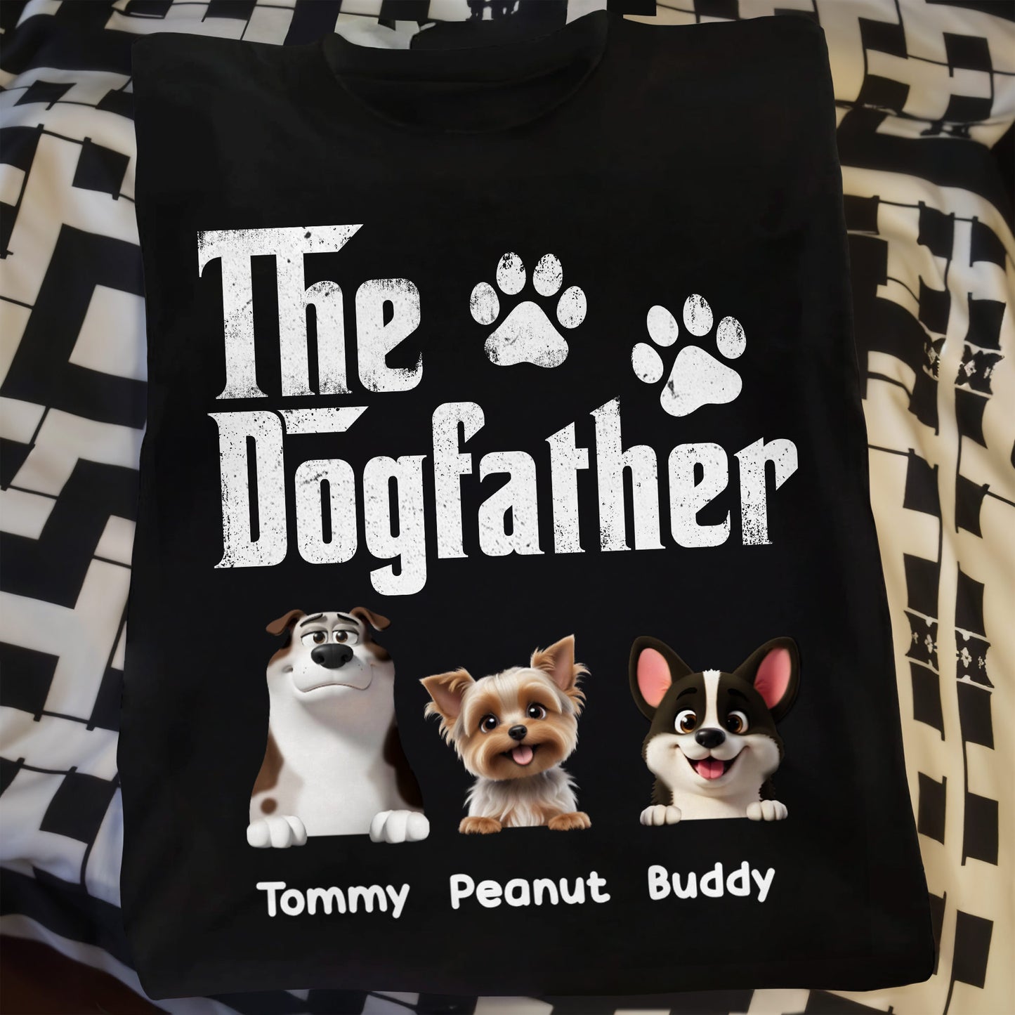 The Dogfather, Text and Dogs