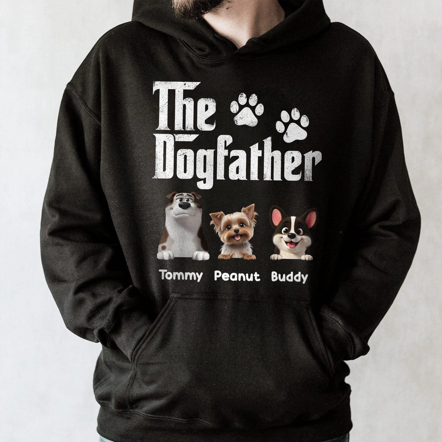 The Dogfather, Text and Dogs
