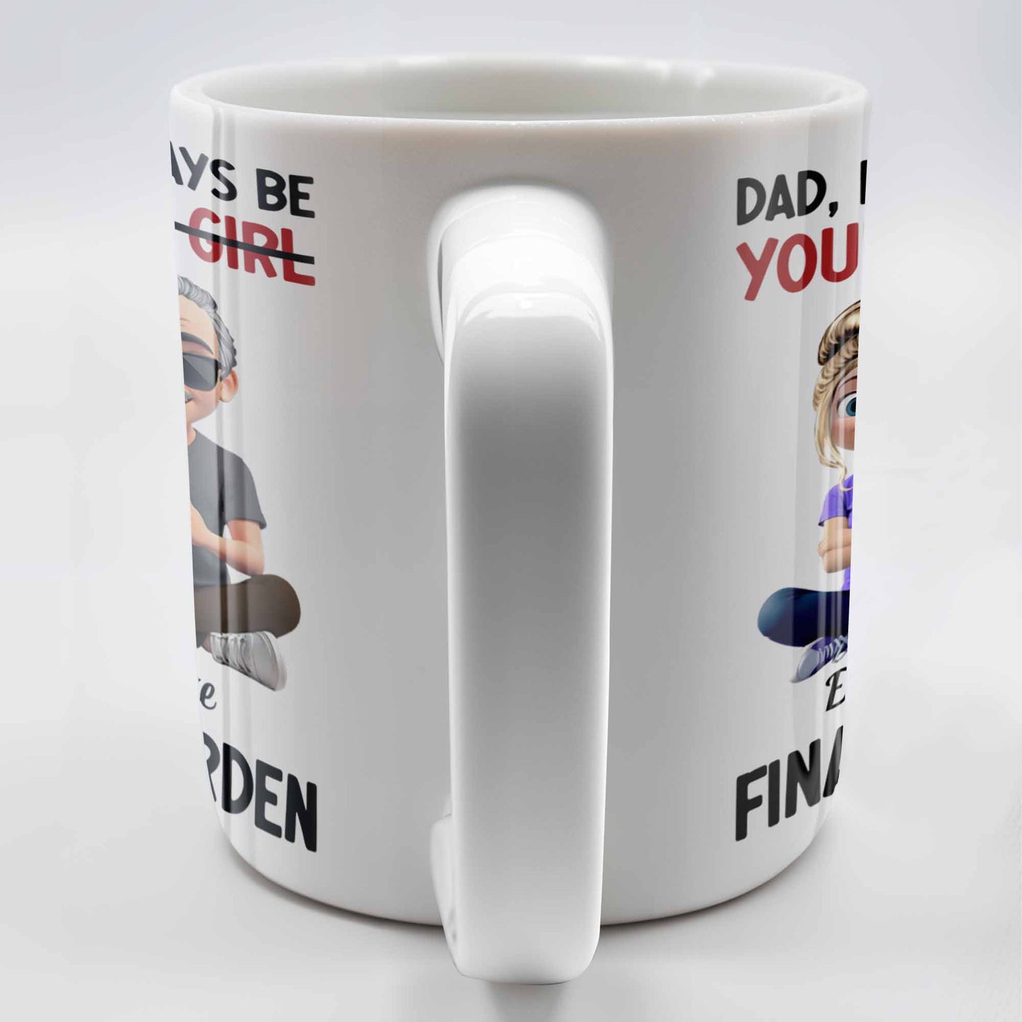 Dad, I Will Always Be Your Little Girl, Girl and Dad Sitting