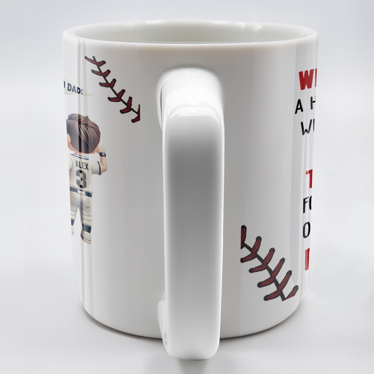 We Scored A Home Run When We Got You As Our Dad, Baseball Stitches And Uniforms
