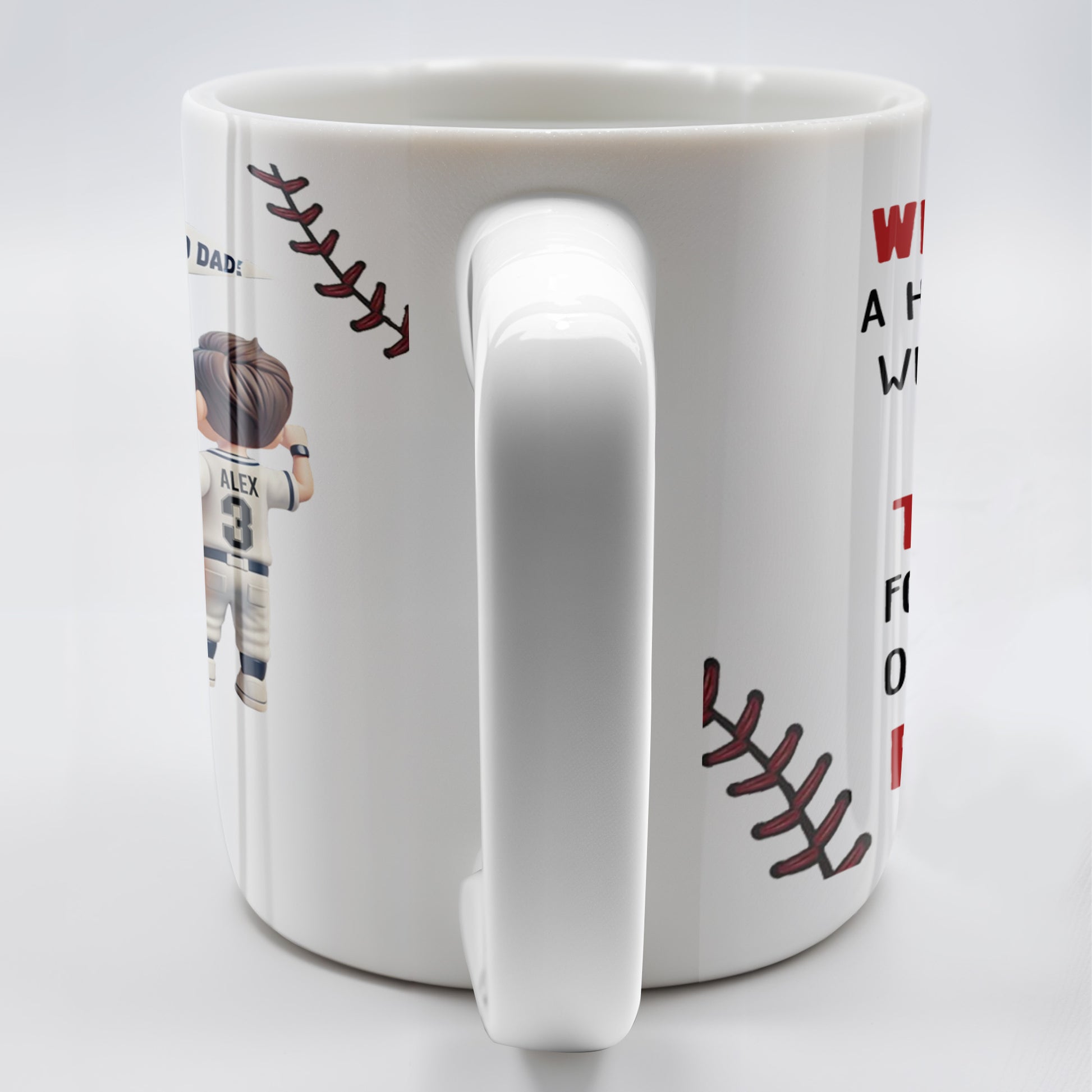 We Scored A Home Run When We Got You As Our Dad, Baseball Stitches And Uniforms