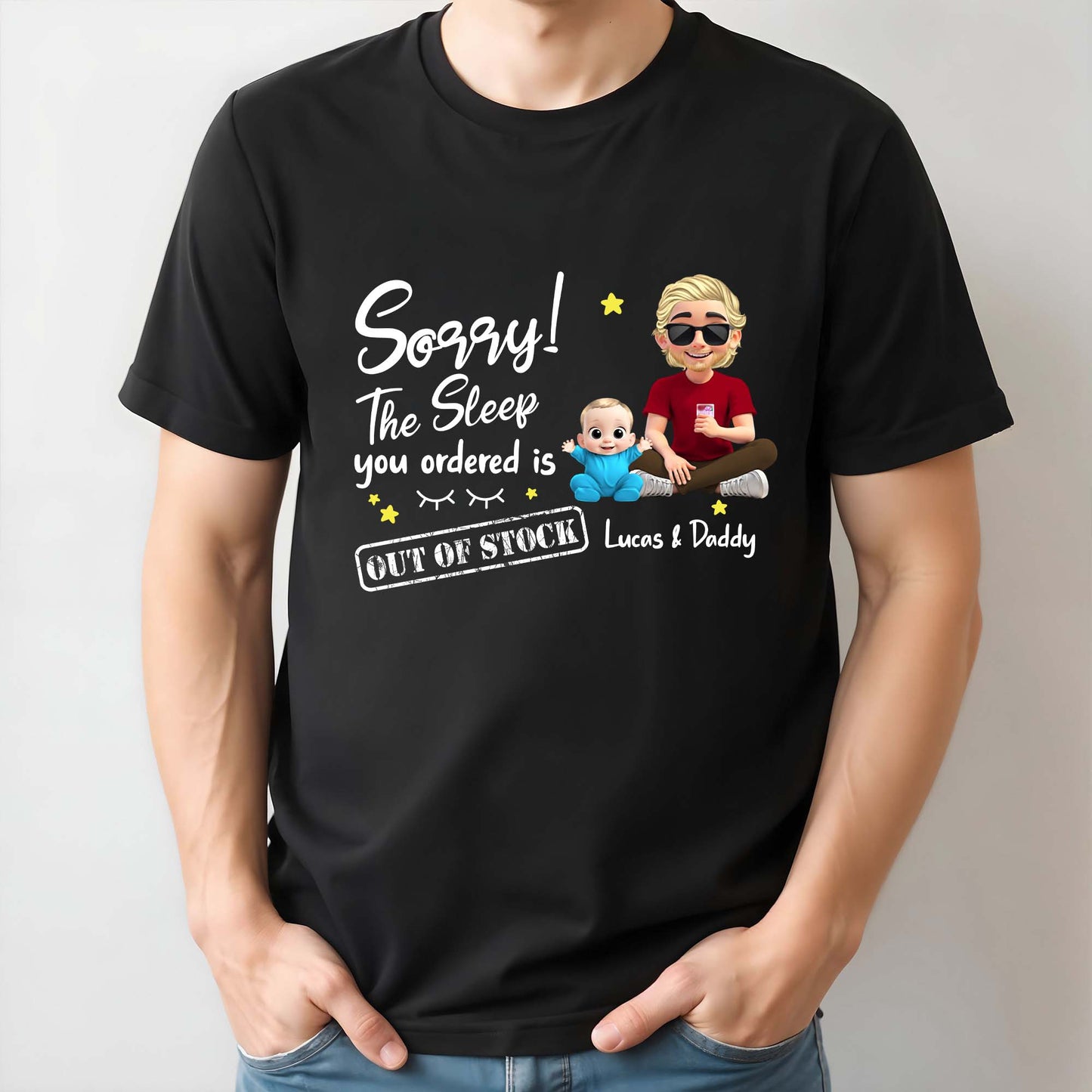 Sorry! The Sleep You Ordered Is Out Of Stock, Baby and Dad