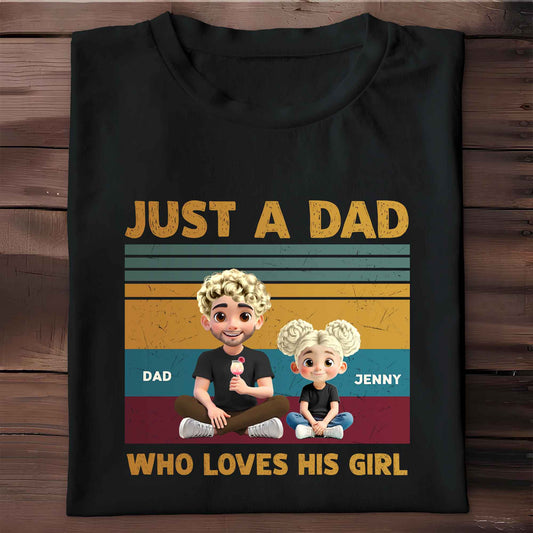 Just A Dad Who Loves His Girl, Father and Daughter with Ice Cream