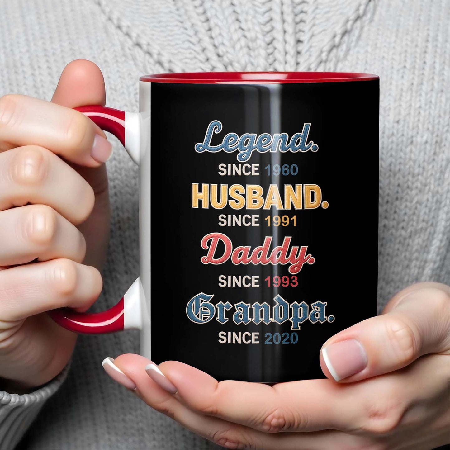 Legend, Husband, Daddy, Grandpa Personalized Mug