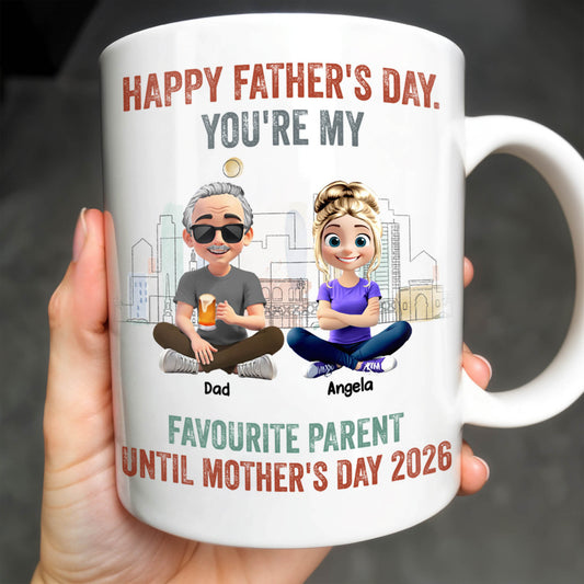 Happy Father's Day, You're My Favourite Parent Until Mother's Day 2026, Cartoon Characters