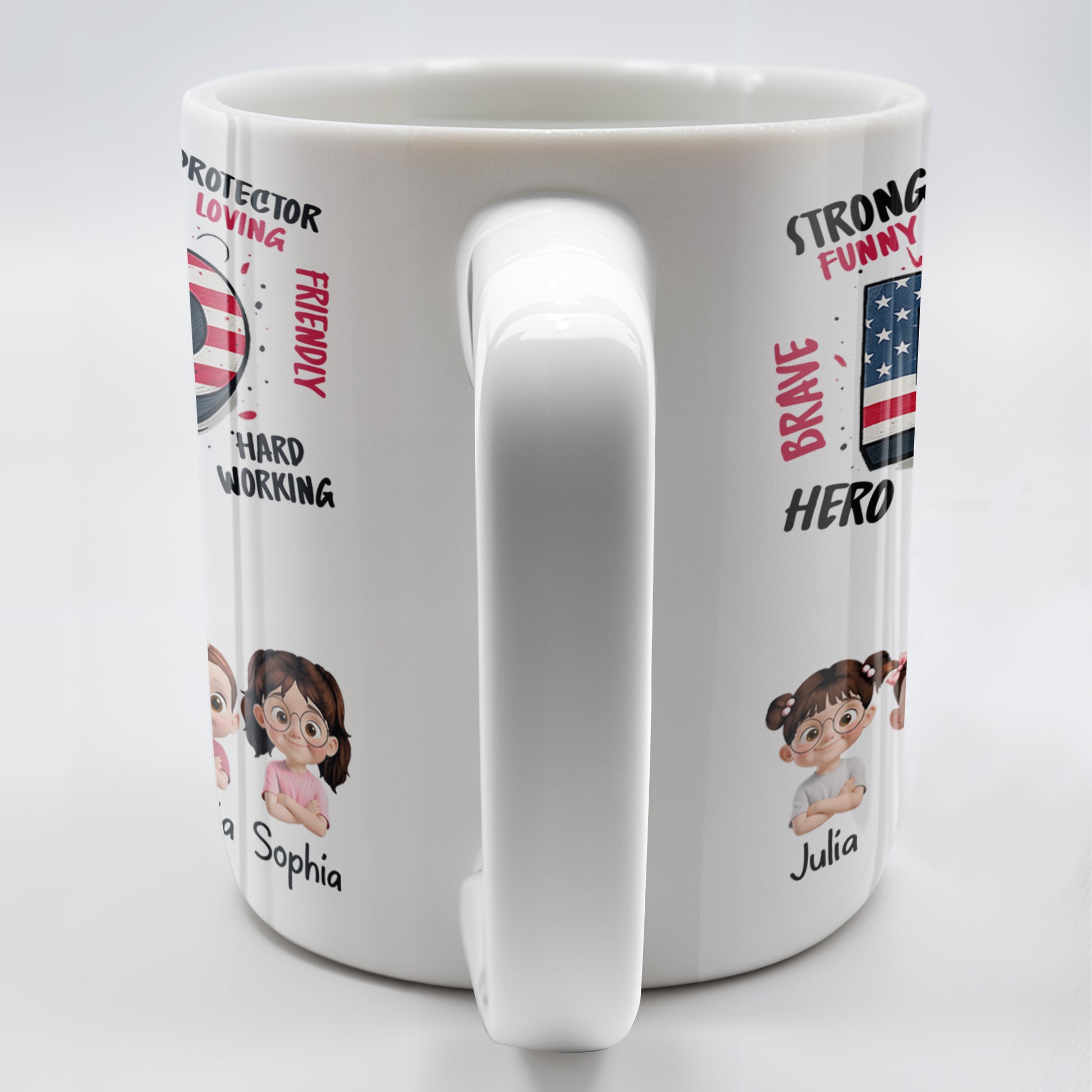 Strong Funny Brave Hero Dad, Protector Loving Friendly Man Of God