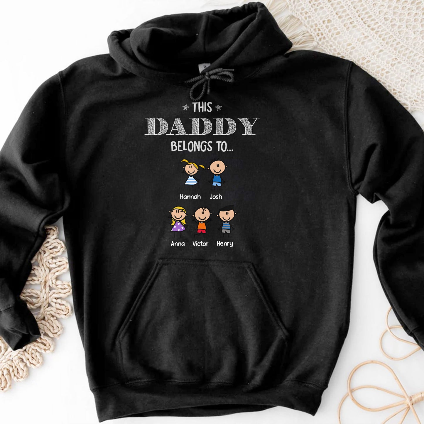 This Daddy Belongs To Custom Cartoon Figures