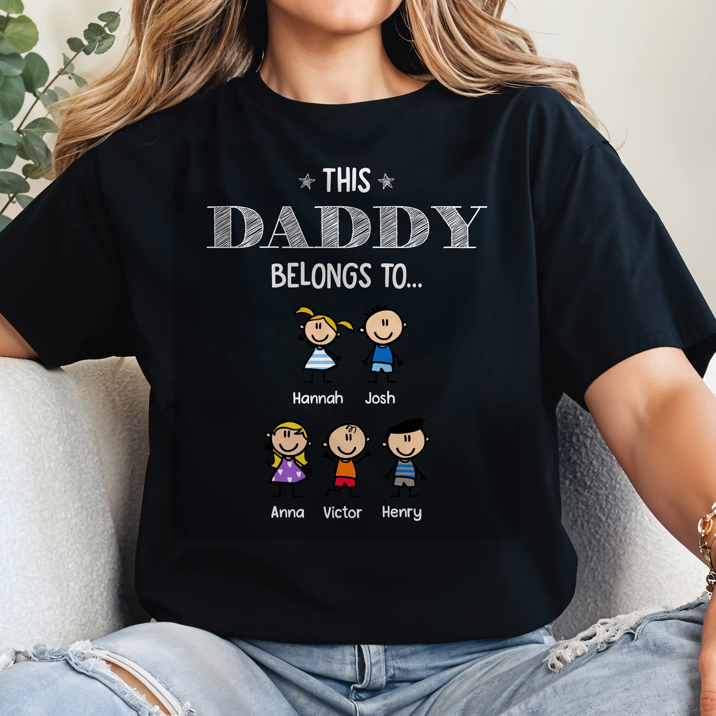 This Daddy Belongs To Custom Cartoon Figures