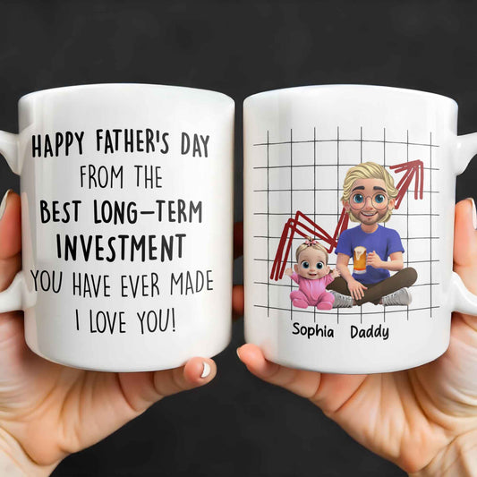 Happy Father's Day From The Best Long-Term Investment, Graph, Baby and Father