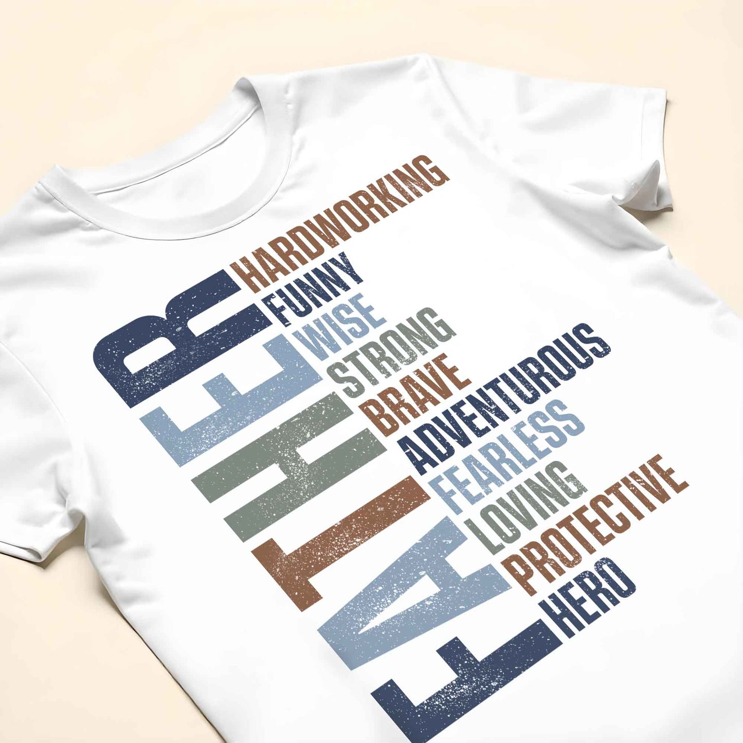 Father Attributes Hero Protector Hoodie - Personalized Custom Unisex T-shirt, Hoodie - DAD198_WBAS