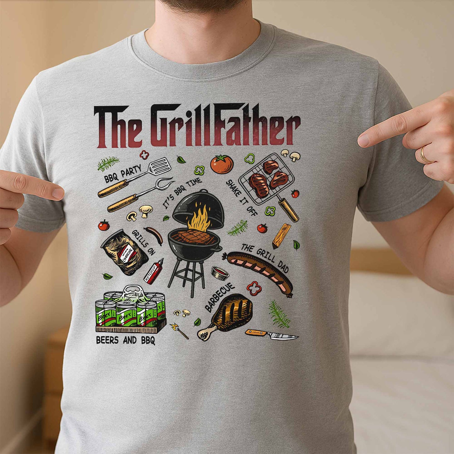 The Grillfather BBQ And Grilling Fun Design