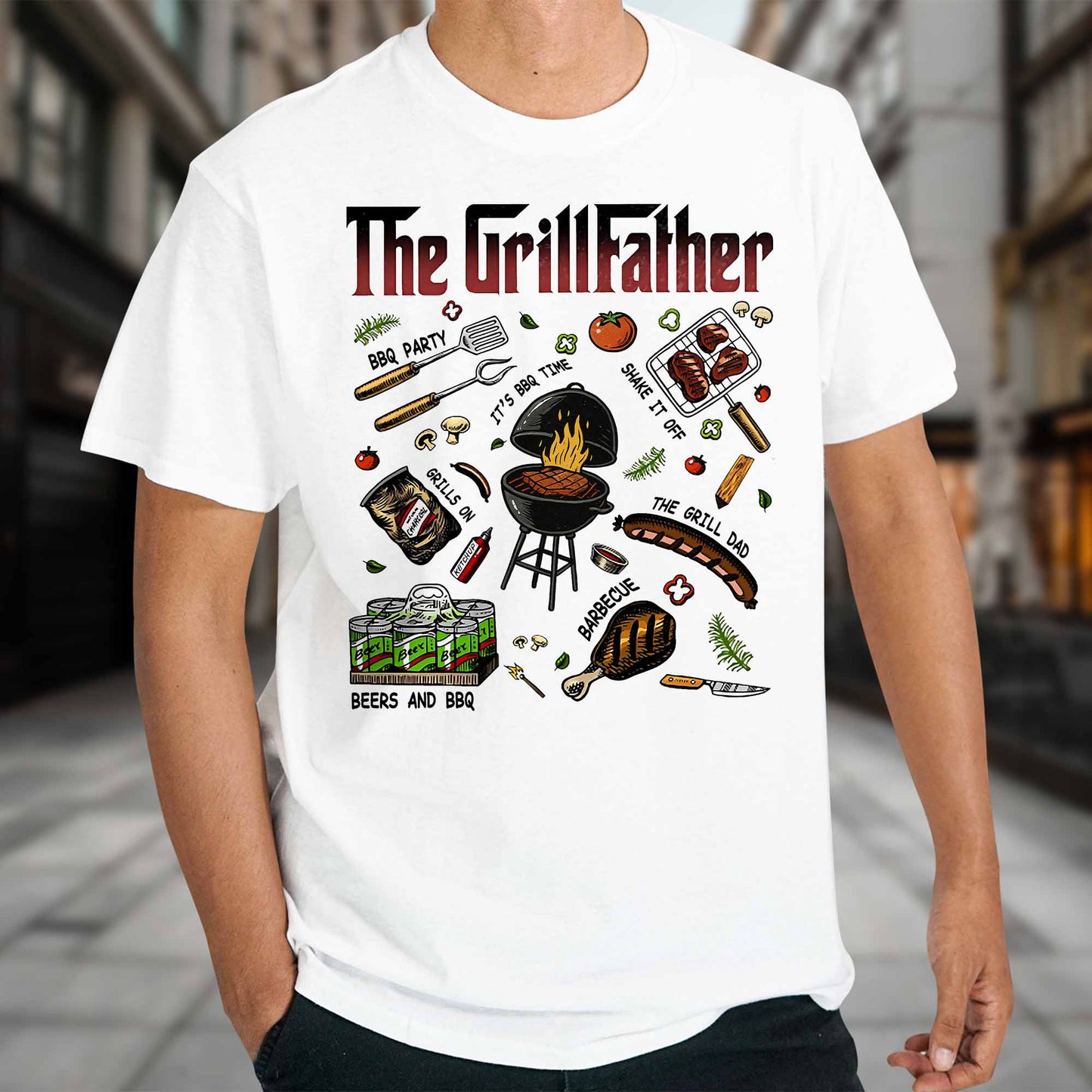 The Grillfather BBQ And Grilling Fun Design