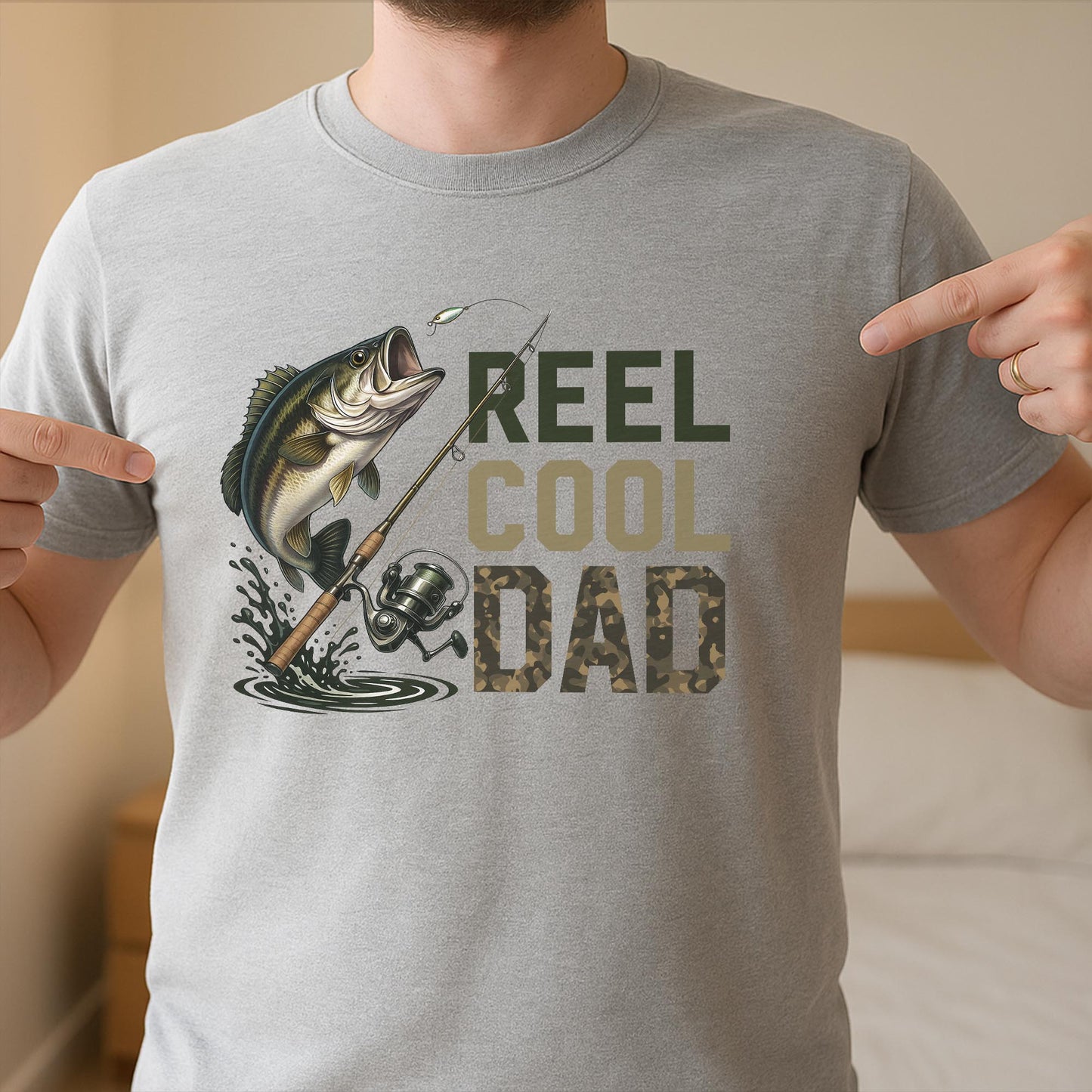 Reel Cool Dad Fishing Design