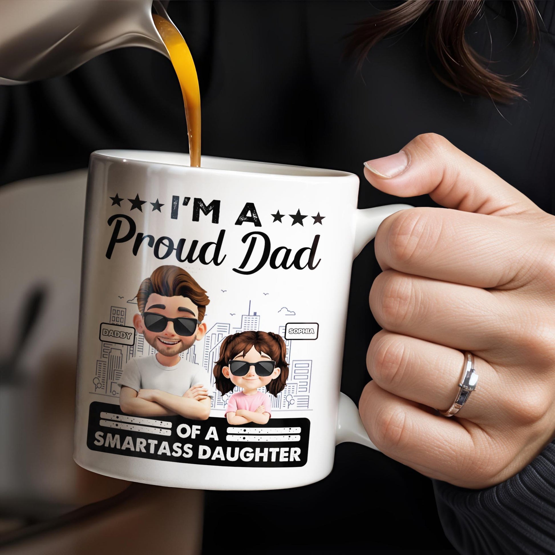 I'm A Proud Dad Of A Smart Daughter, Cityscape Design