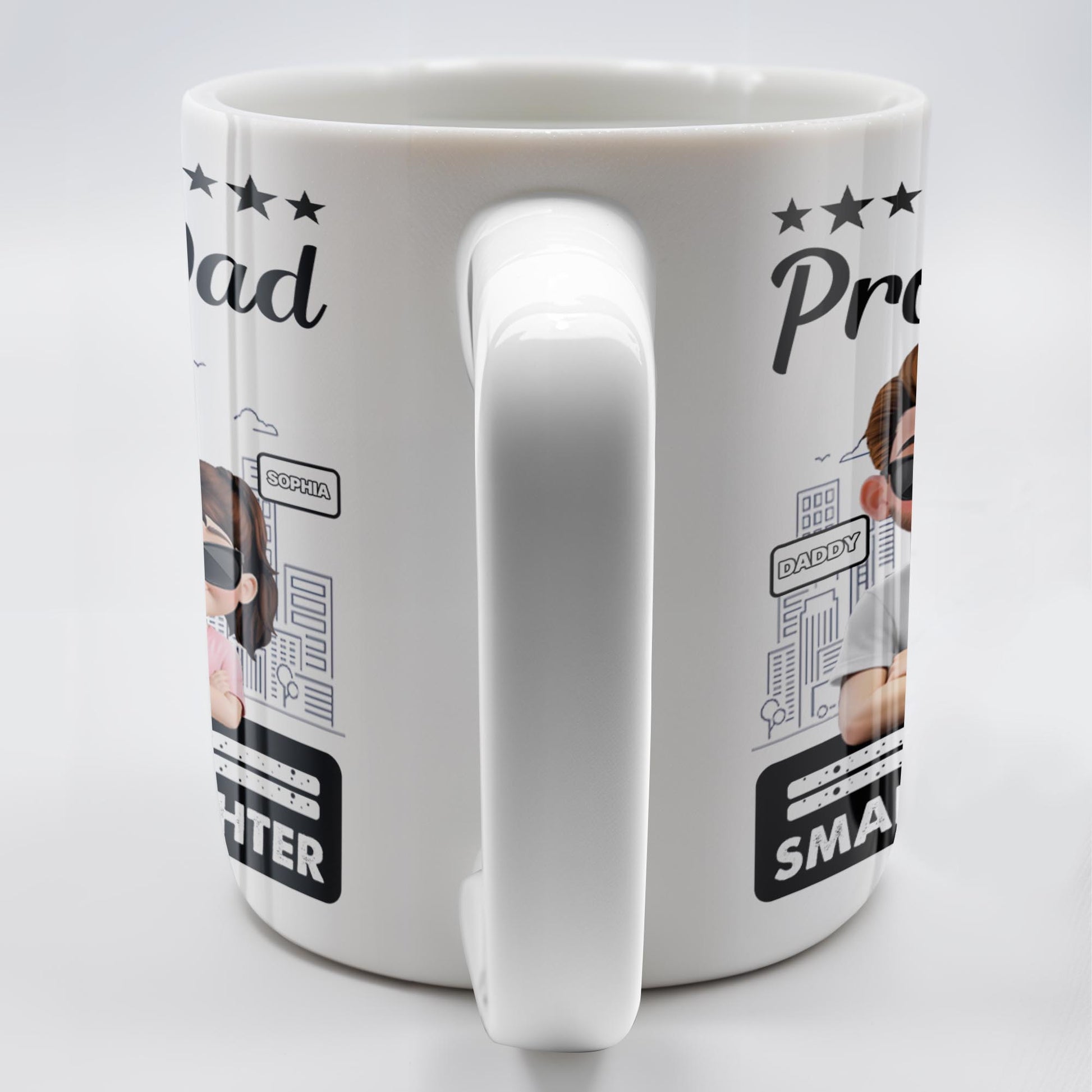 I'm A Proud Dad Of A Smart Daughter, Cityscape Design