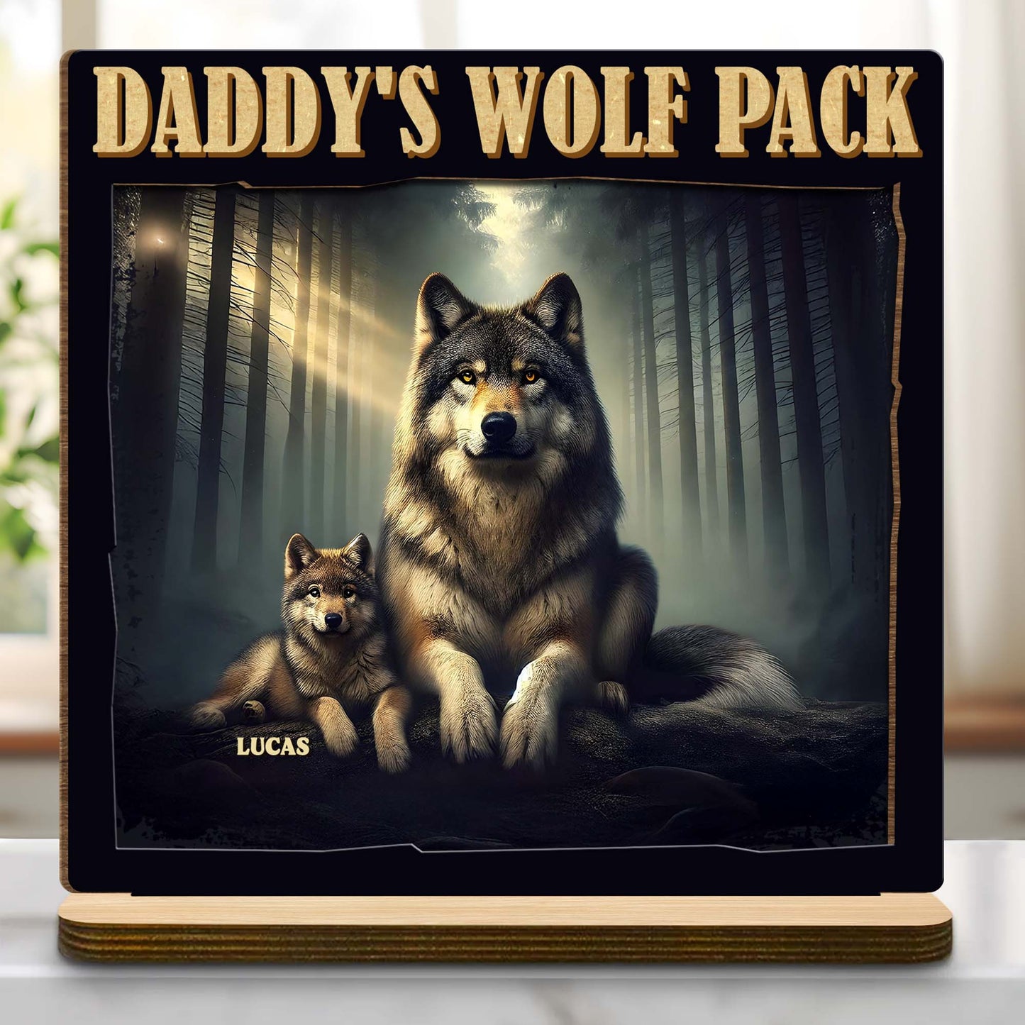 Daddy's Wolf Pack Featuring Majestic Wolves