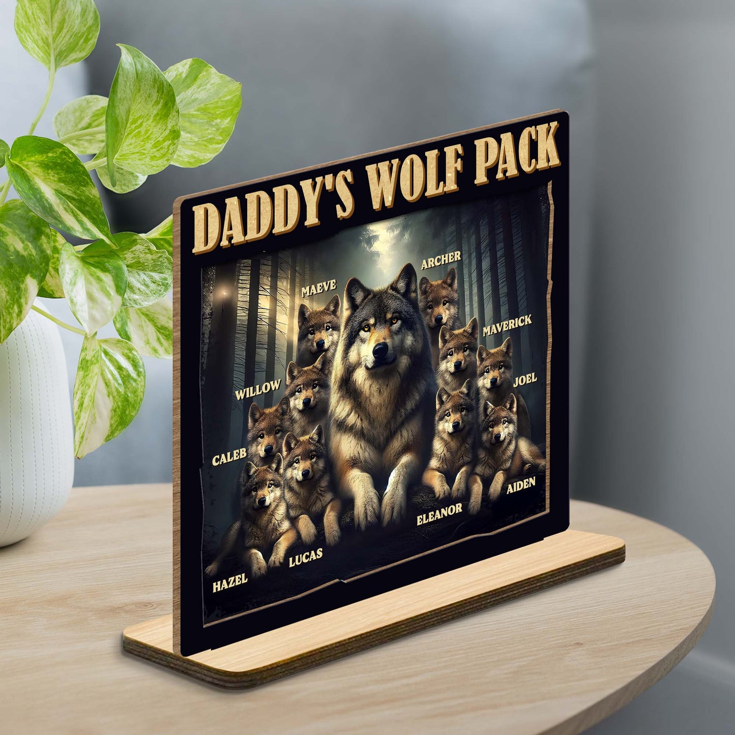 Daddy's Wolf Pack Featuring Majestic Wolves