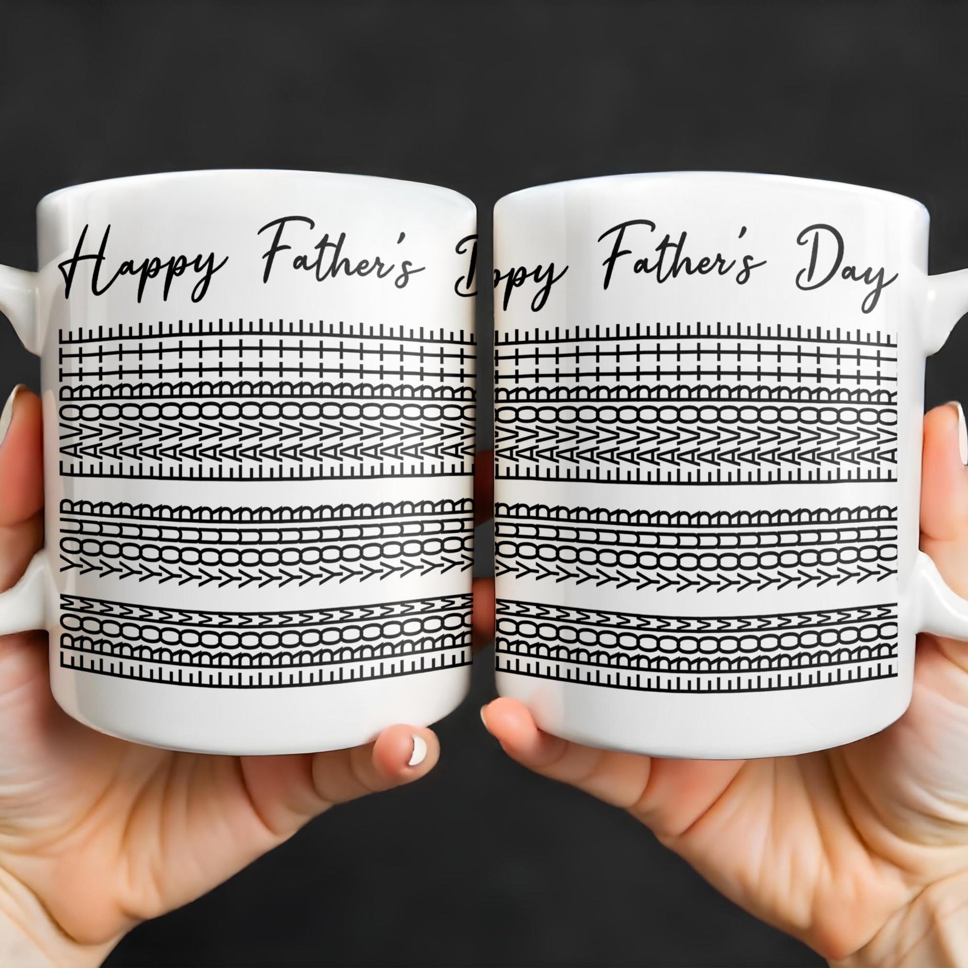 Happy Father's Day Geometric Patterns