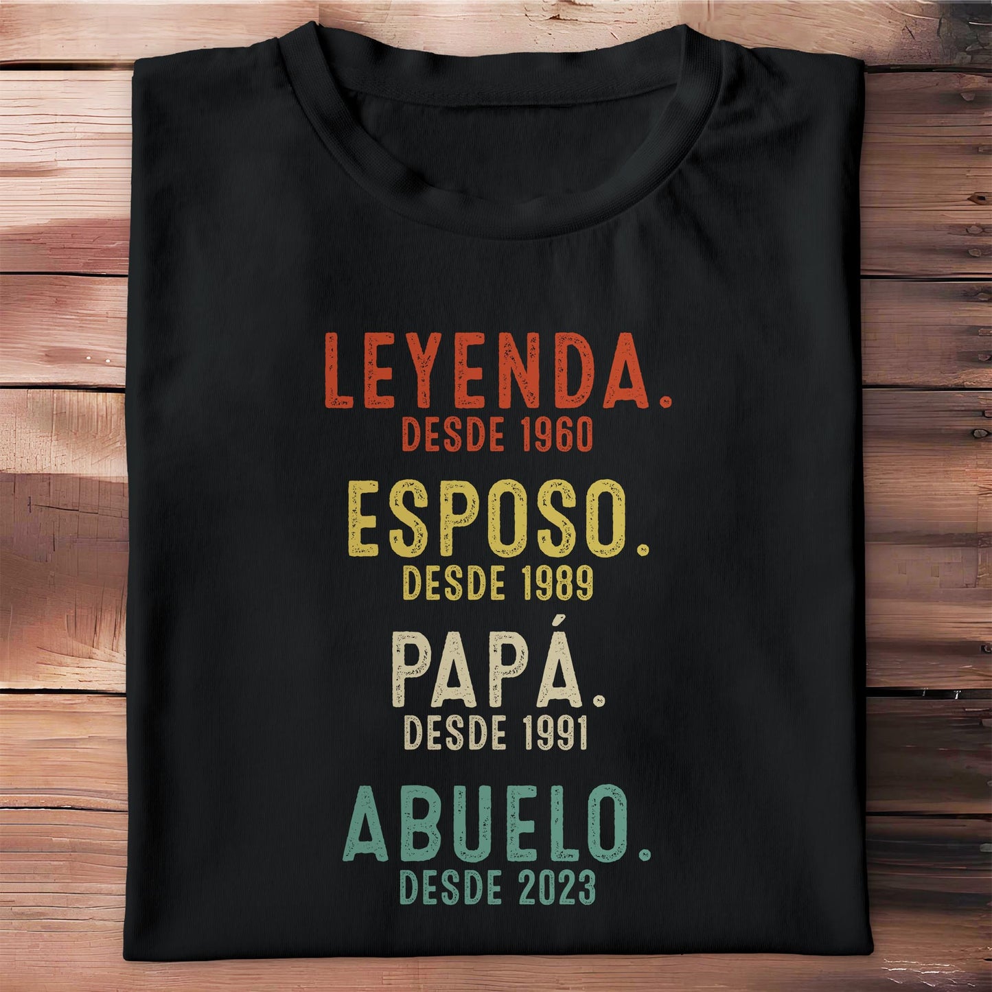 Leyenda Desde 1960, Esposo, Papa, Abuelo Custom Unisex T-shirt