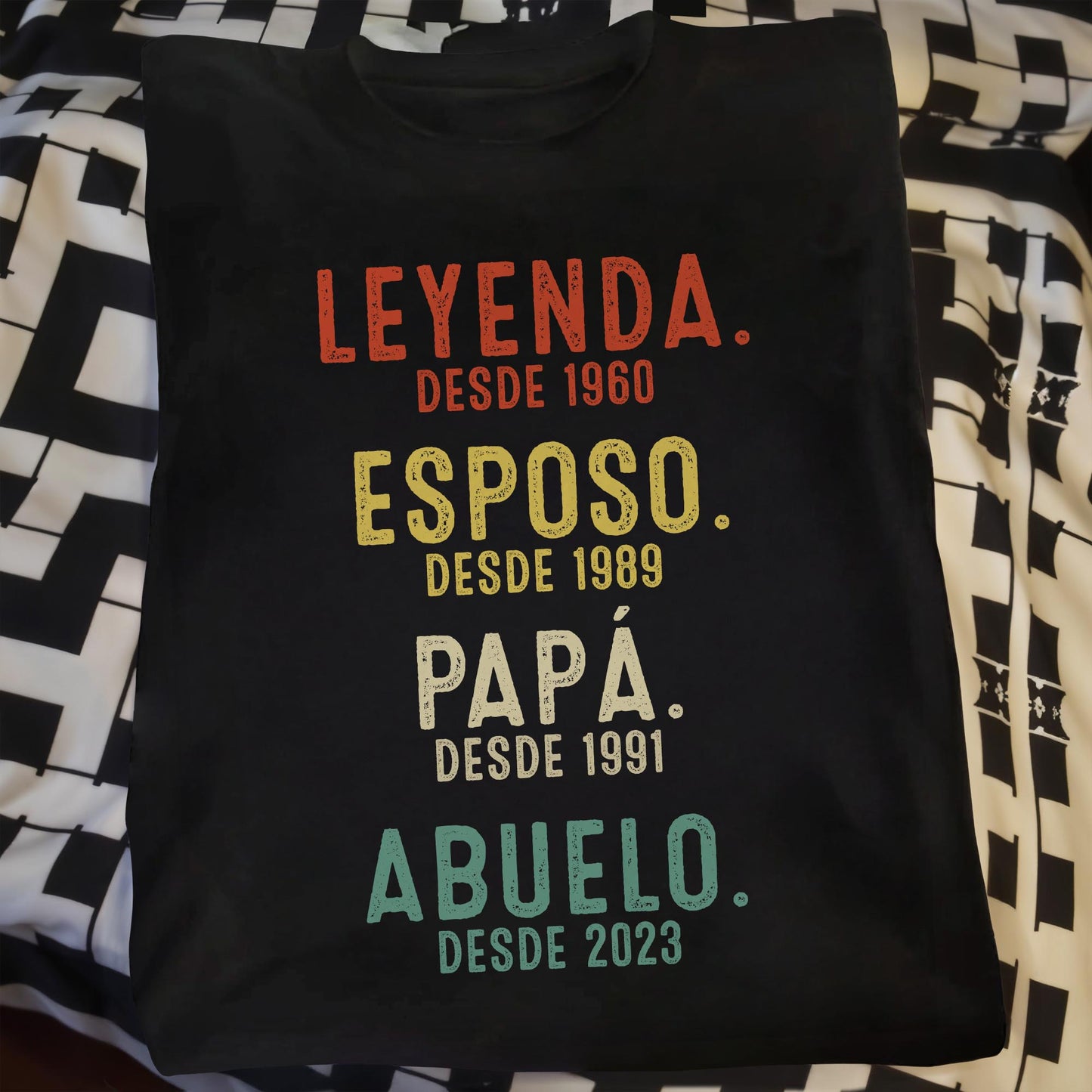 Leyenda Desde 1960, Esposo, Papa, Abuelo Custom Unisex T-shirt