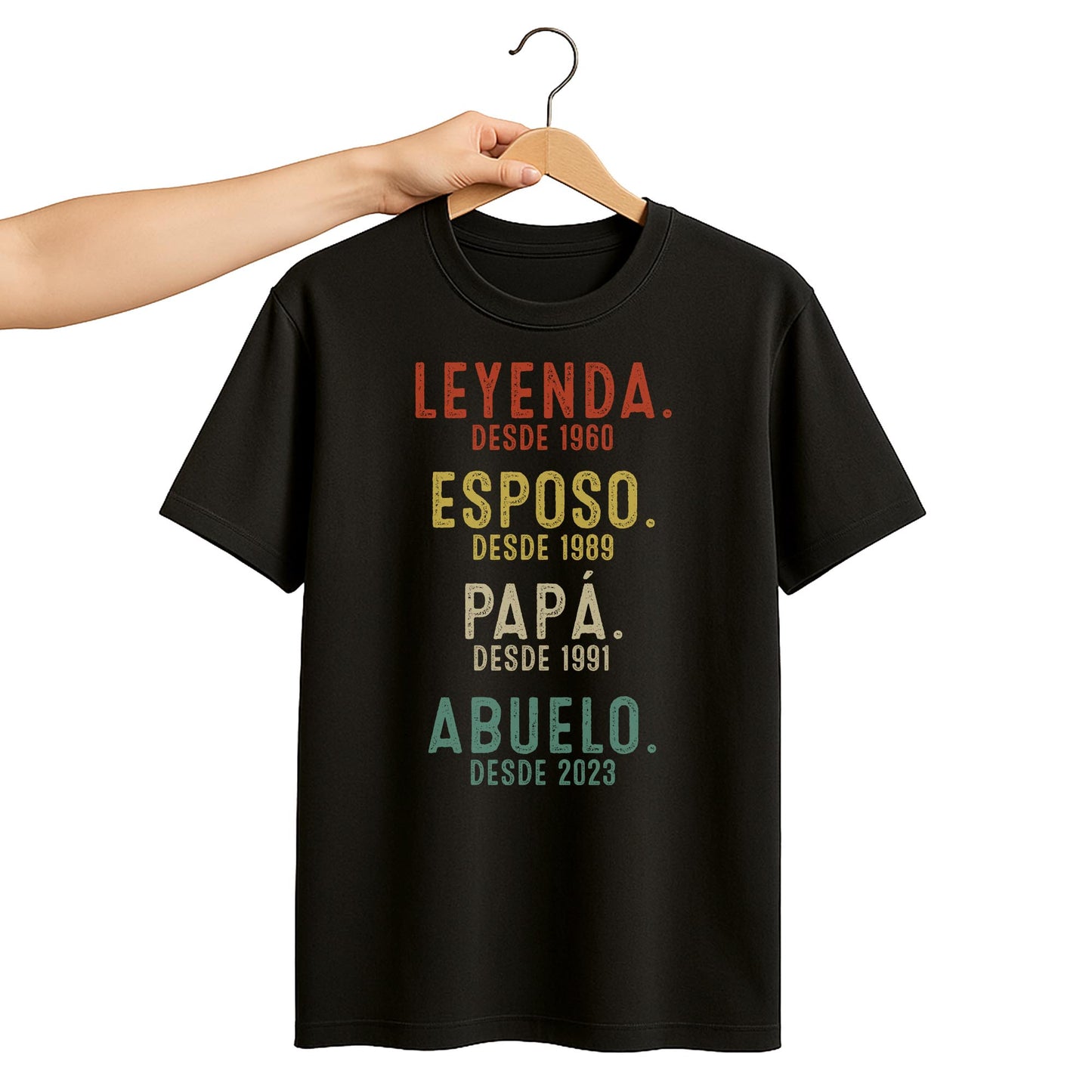 Leyenda Desde 1960, Esposo, Papa, Abuelo Custom Unisex T-shirt