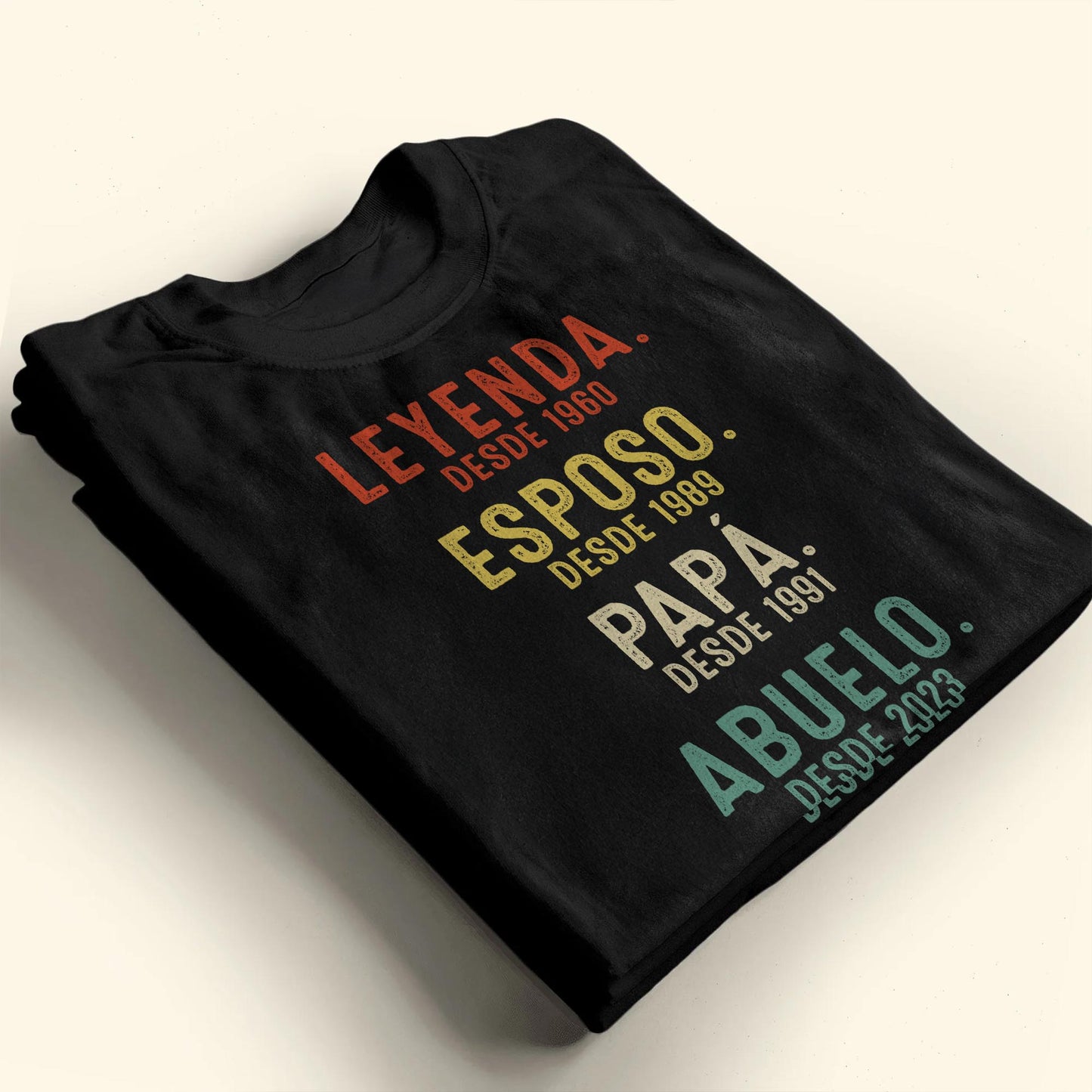 Leyenda Desde 1960, Esposo, Papa, Abuelo Custom Unisex T-shirt