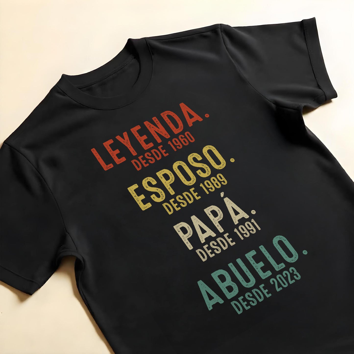 Leyenda Desde 1960, Esposo, Papa, Abuelo Custom Unisex T-shirt