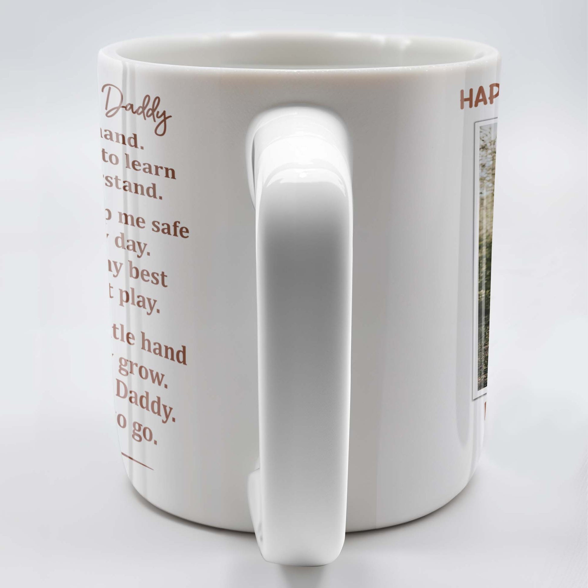 Walk Alongside Me, Daddy Heart Mug